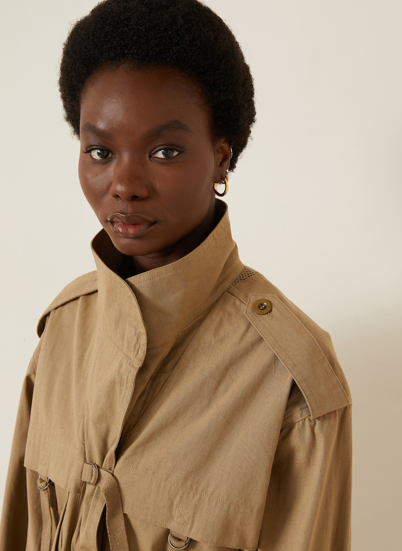 ISABEL MARANT Fieldjacket BERIZA: KHAKI