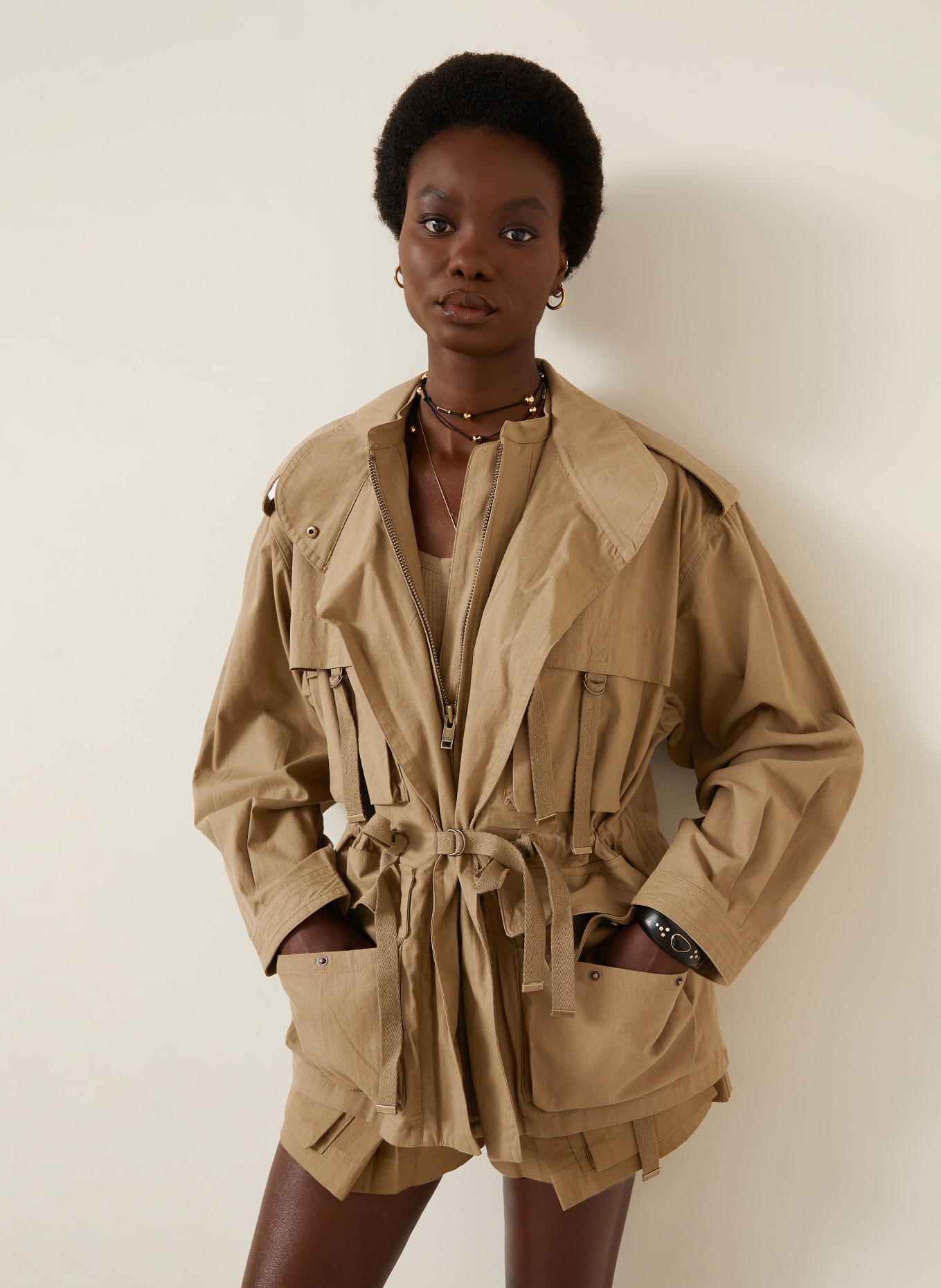ISABEL MARANT Fieldjacket BERIZA: KHAKI