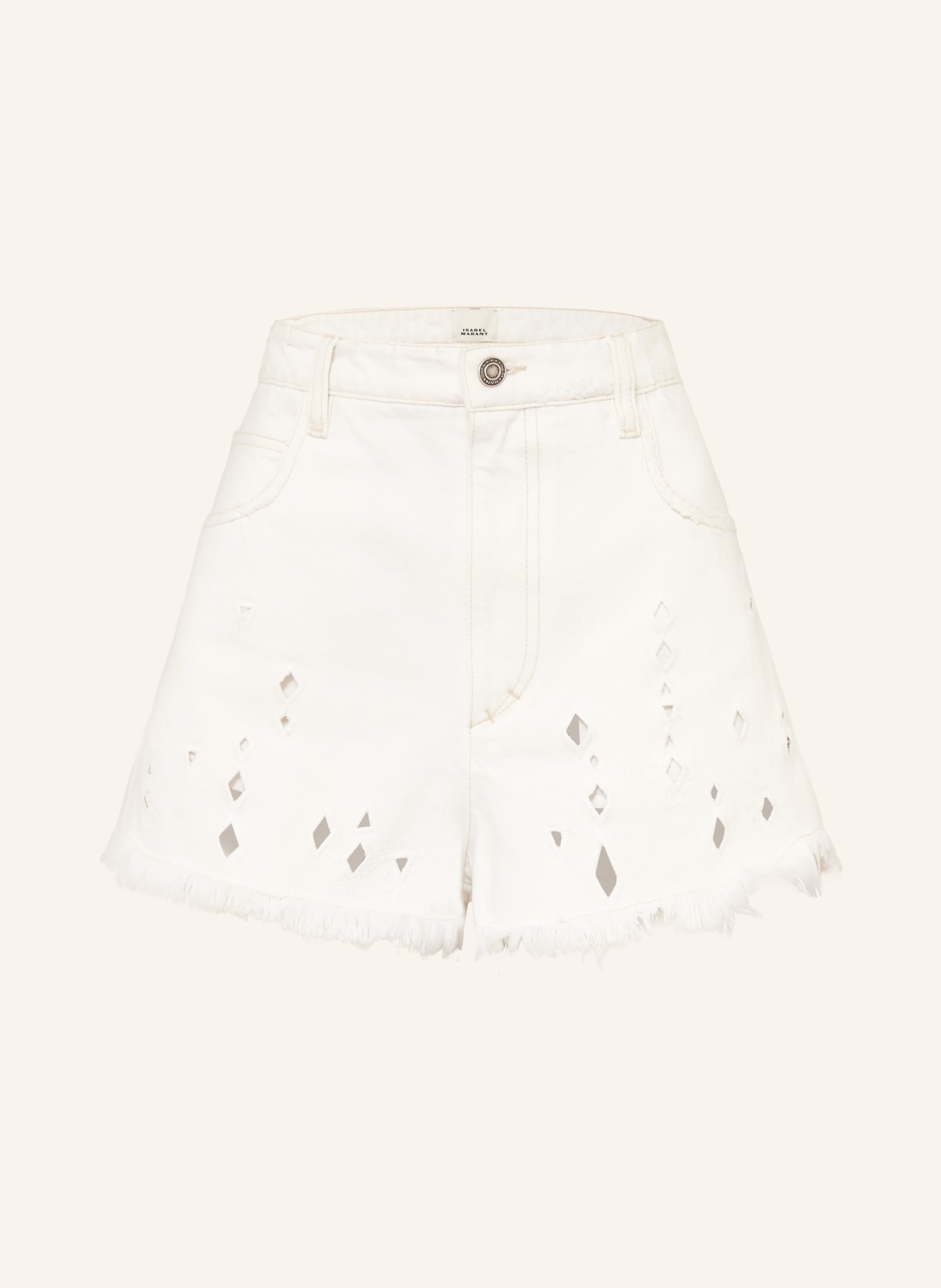 ISABEL MARANT Jeansshorts AECIA: 20WH white