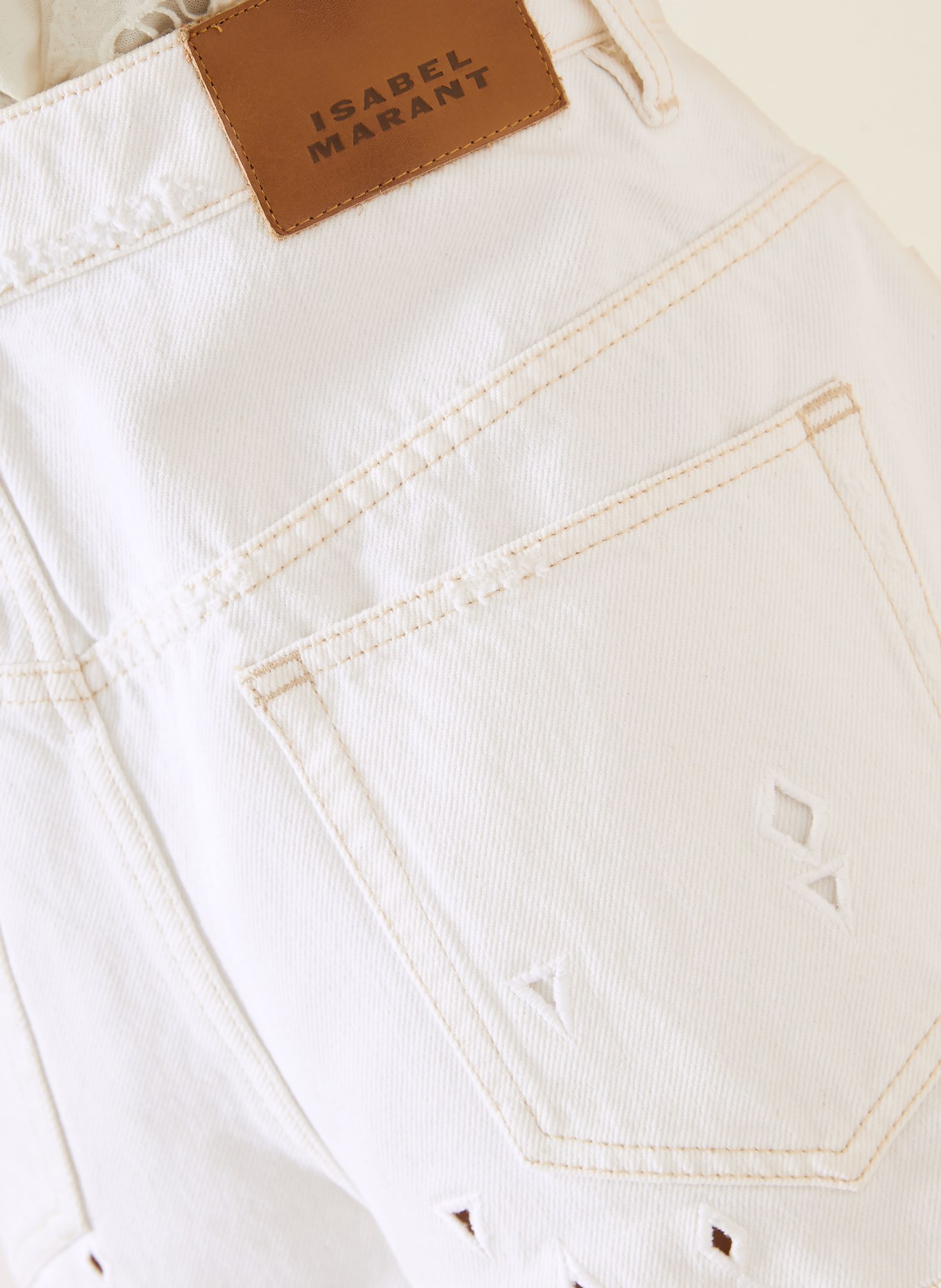 ISABEL MARANT Jeansshorts AECIA: 20WH white