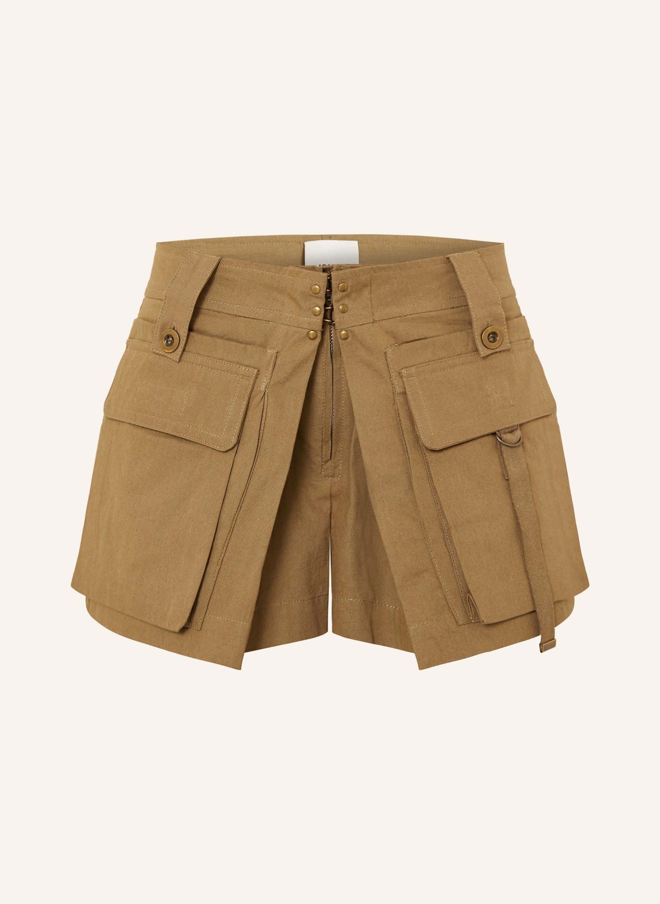 ISABEL MARANT Szorty BARTA: OLIWKOWY