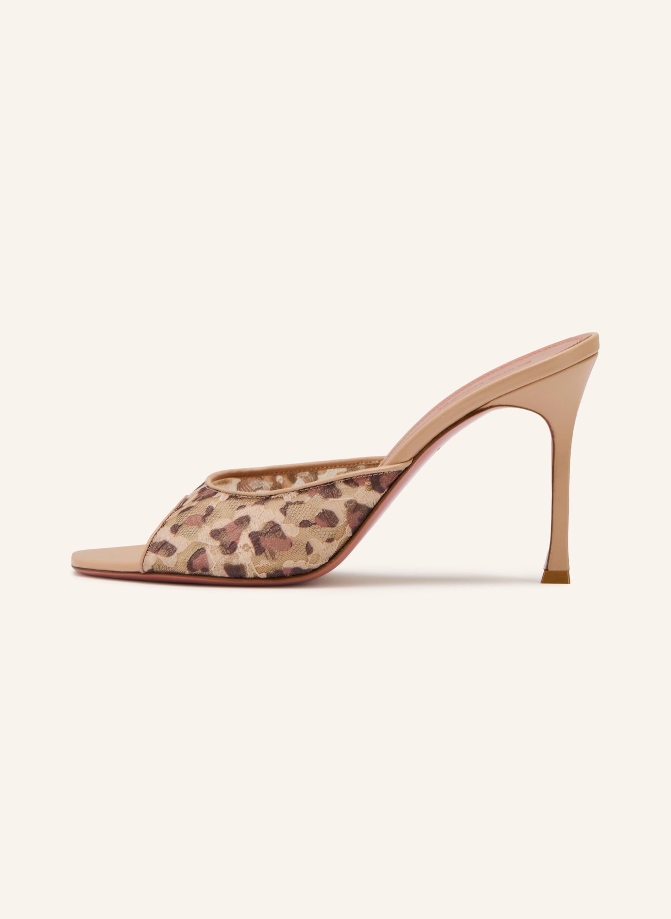 AMINA MUADDI Pantofle ALEXA: SVĚTLE HNĚDÁ / HNĚDÁ / ČERNÁ