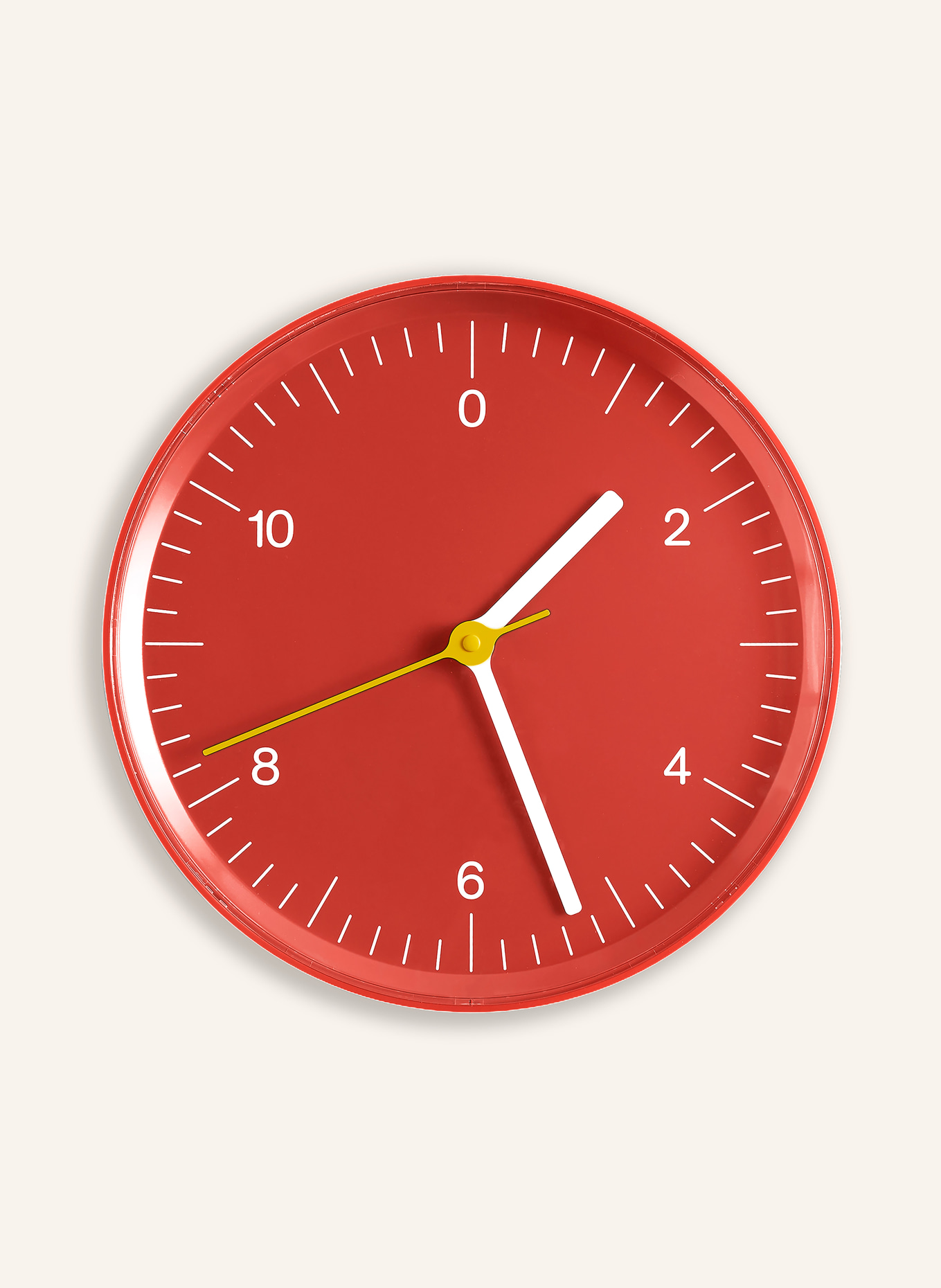 HAY Zegar ścienny: CZERWONY