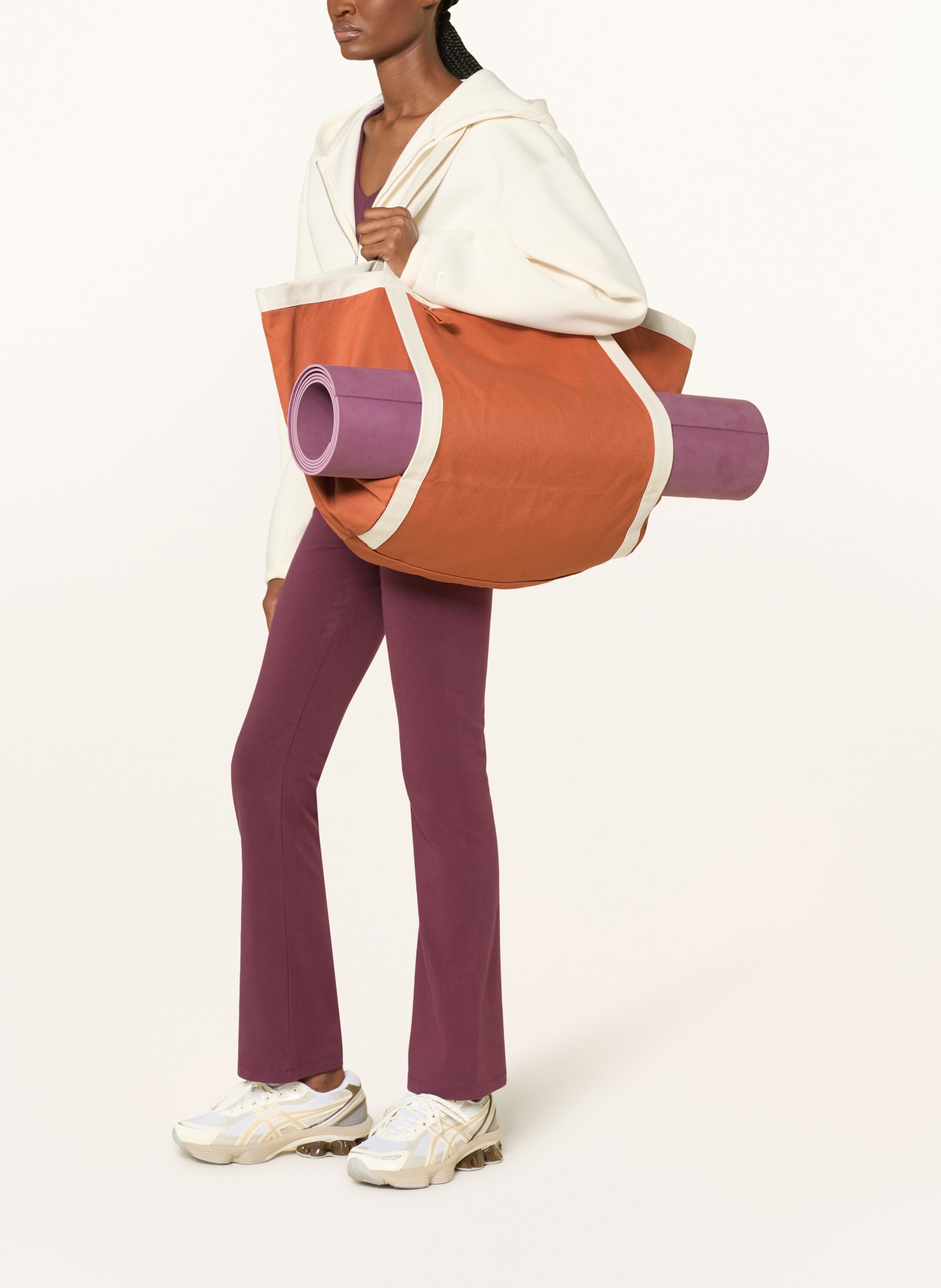 HAY EVERYDAY MEDIUM sports bag: DARK ORANGE / CREAM