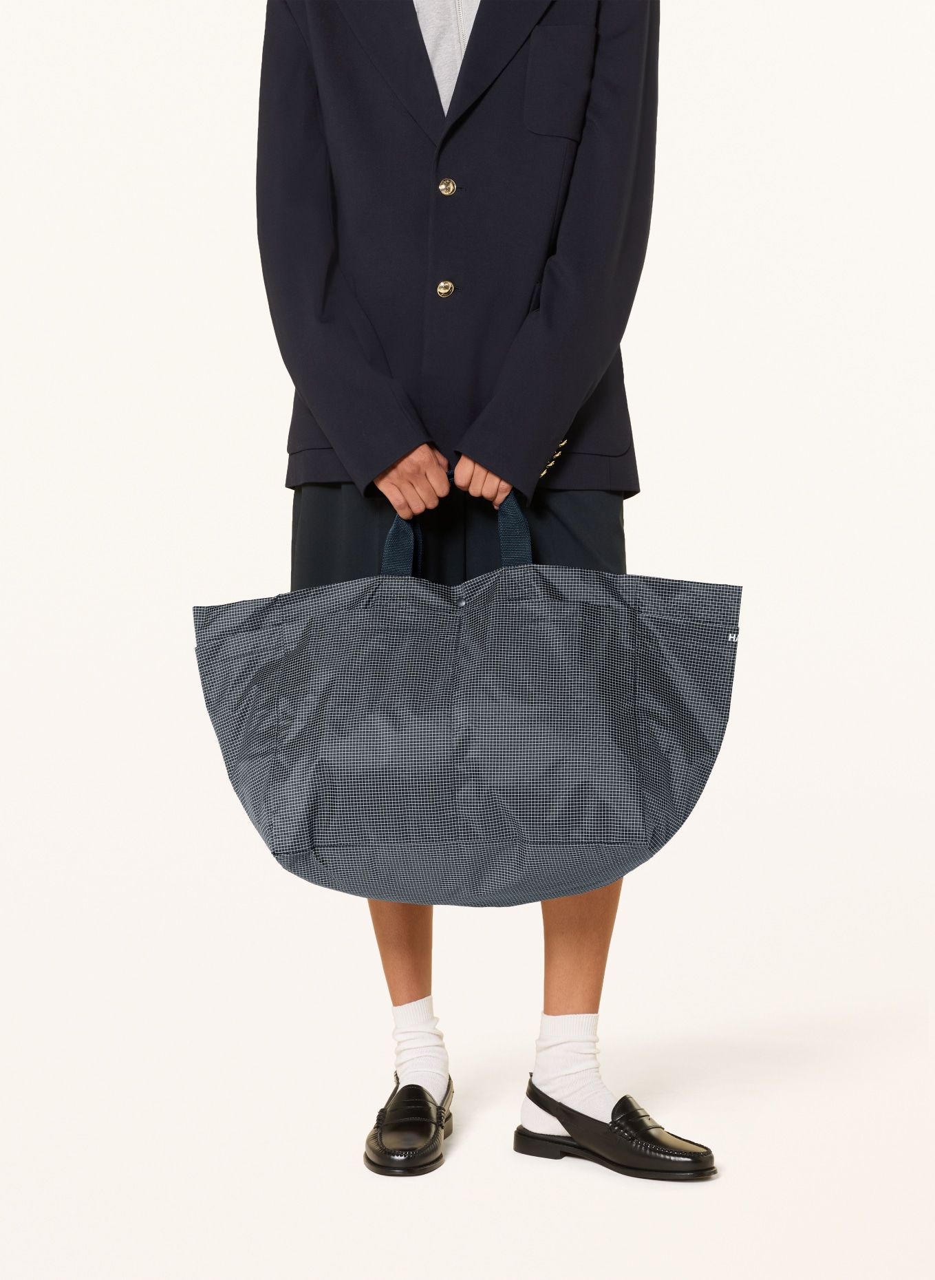 HAY Weekender: DONKERBLAUW / WIT