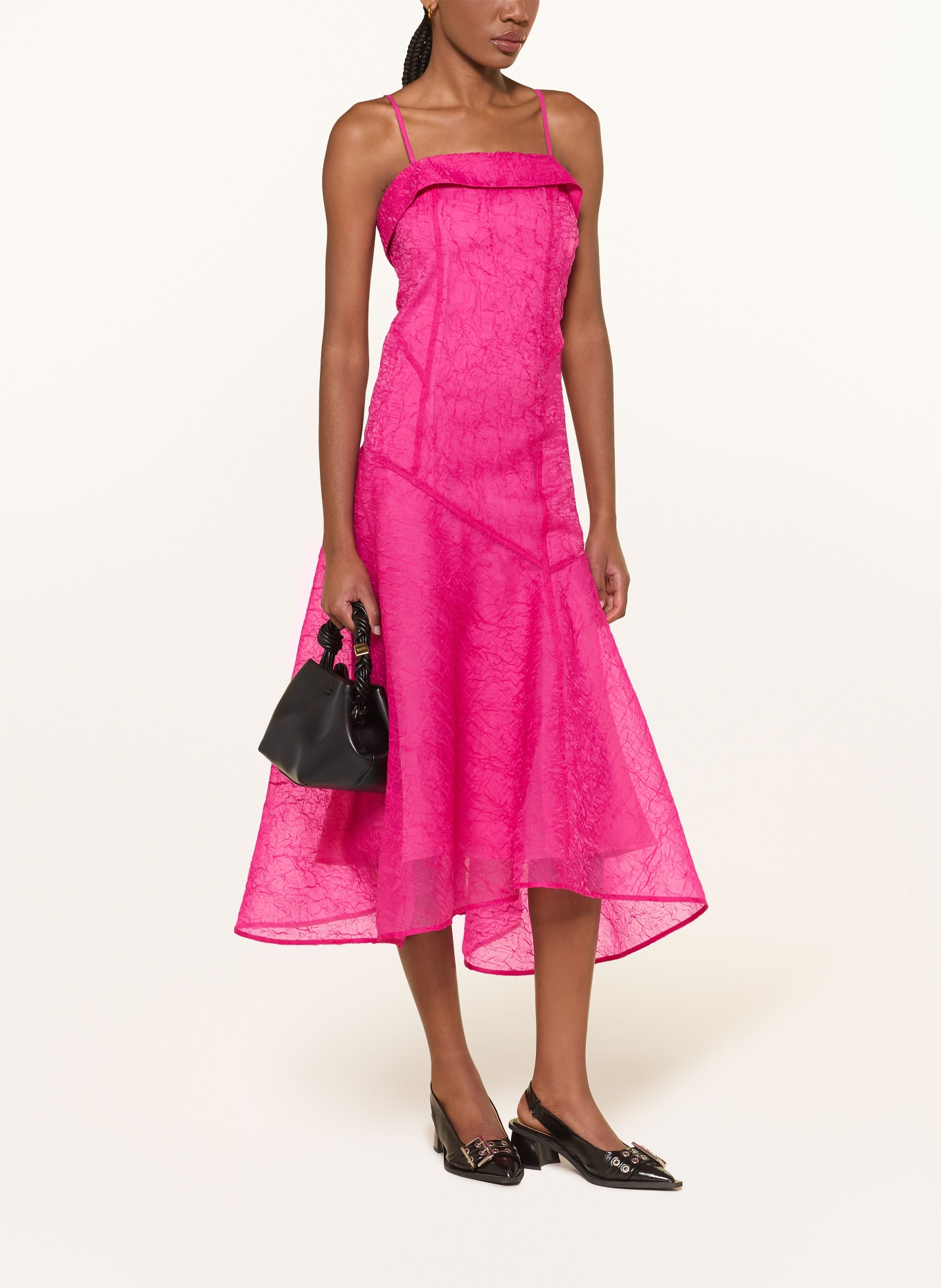 GANNI Cocktailkleid SHIBORI: PINK