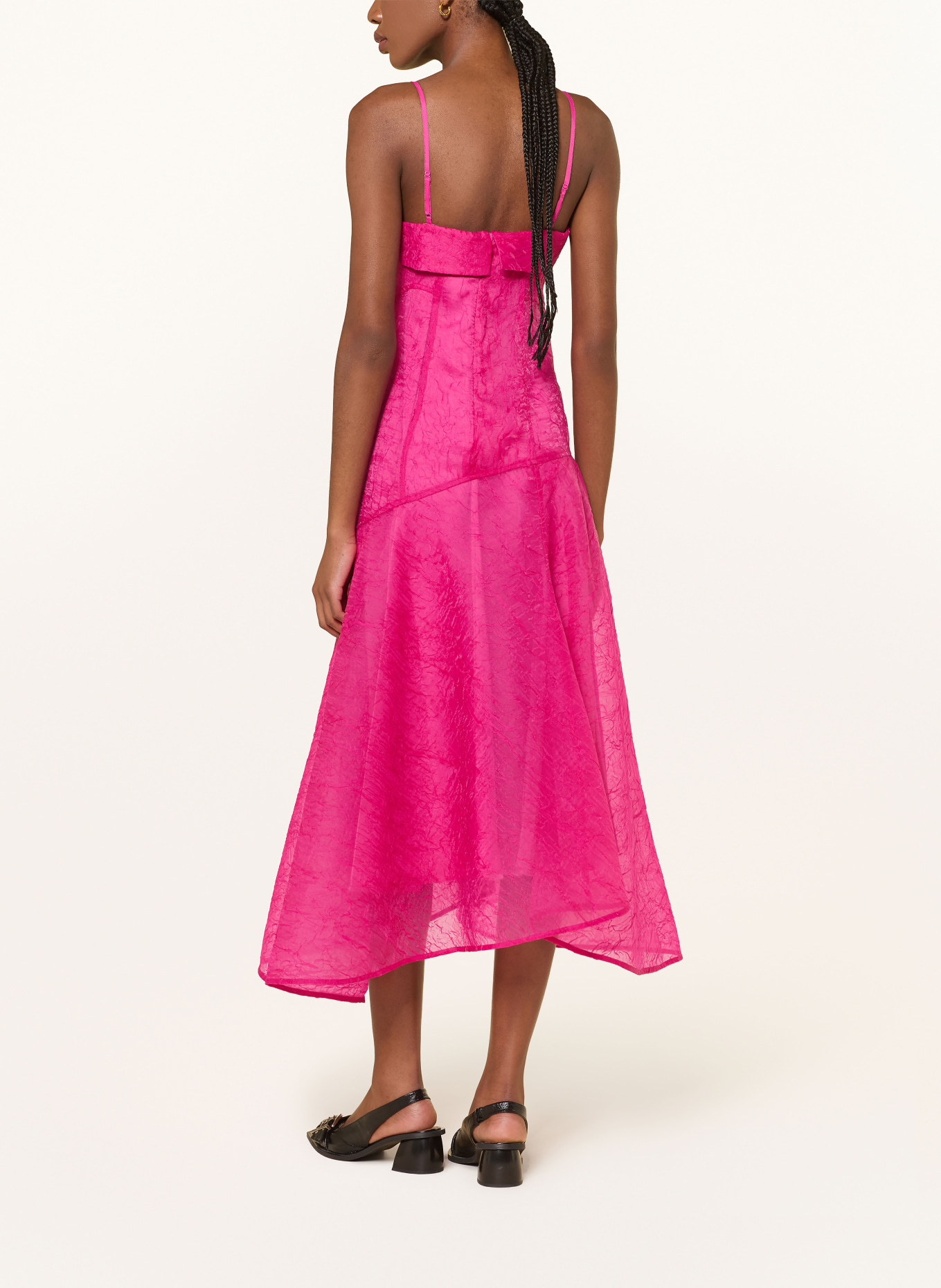 GANNI Cocktailkleid SHIBORI: PINK