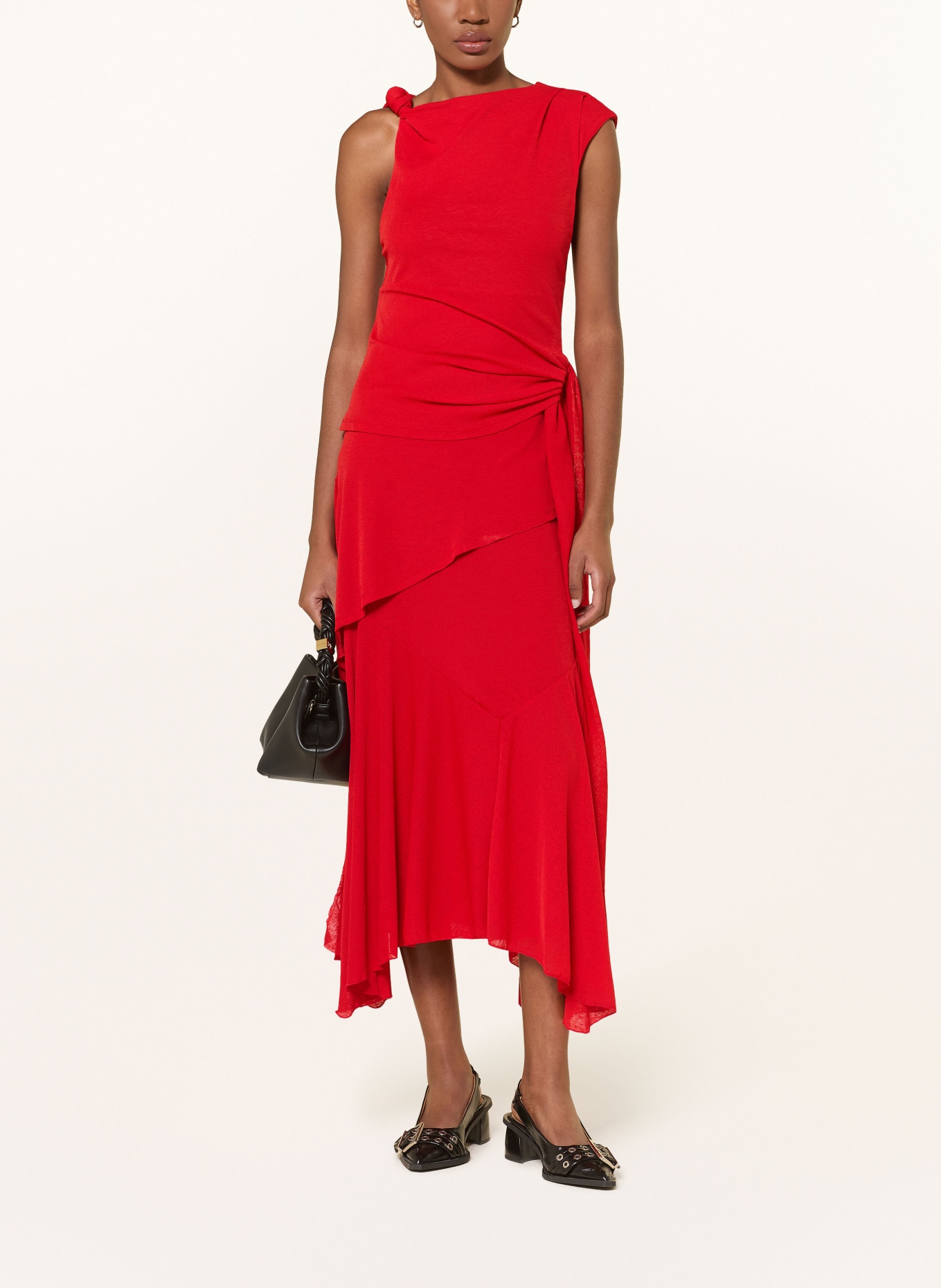 GANNI Kleid MARL: ROT