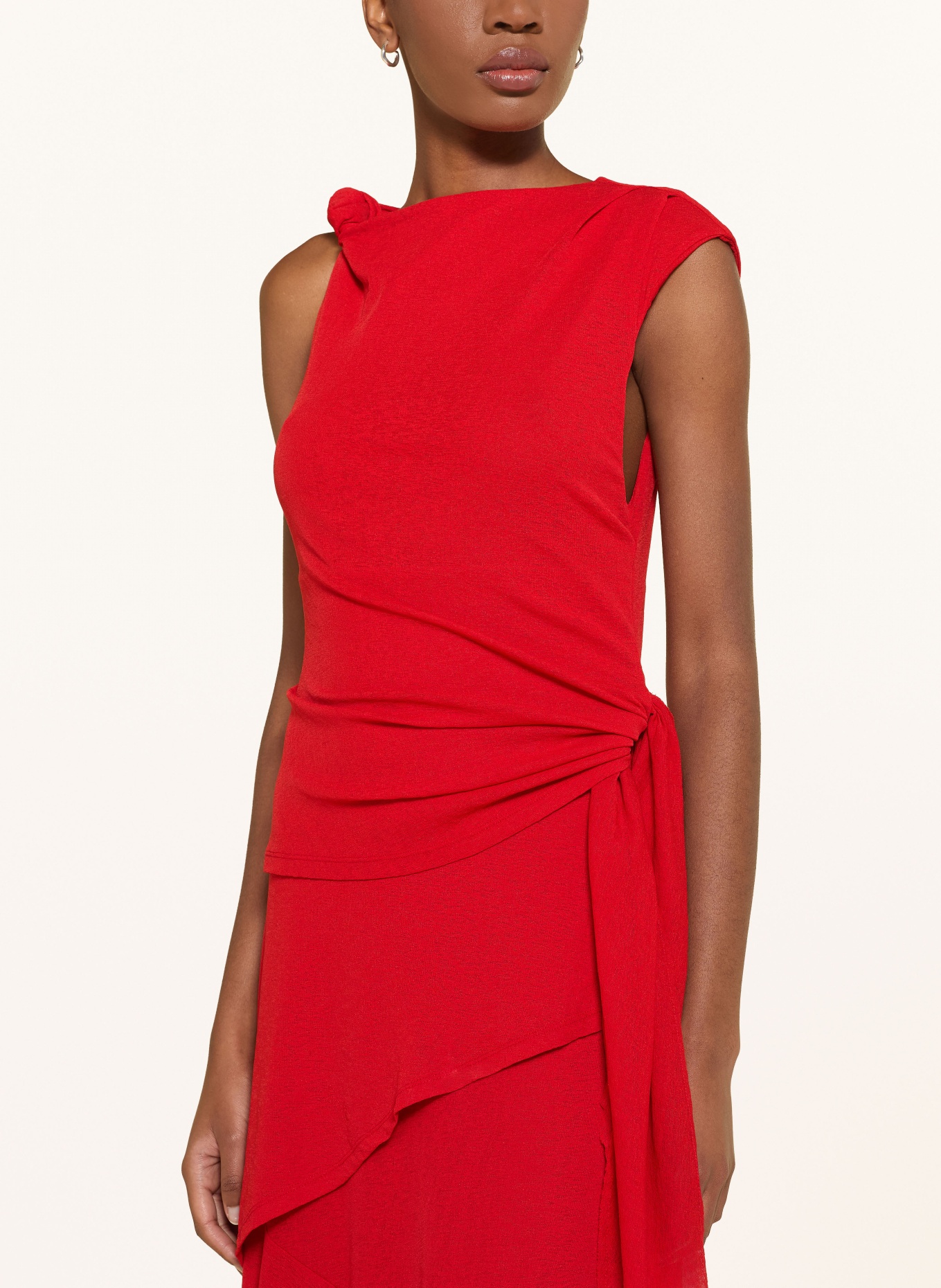 GANNI Kleid MARL: ROT