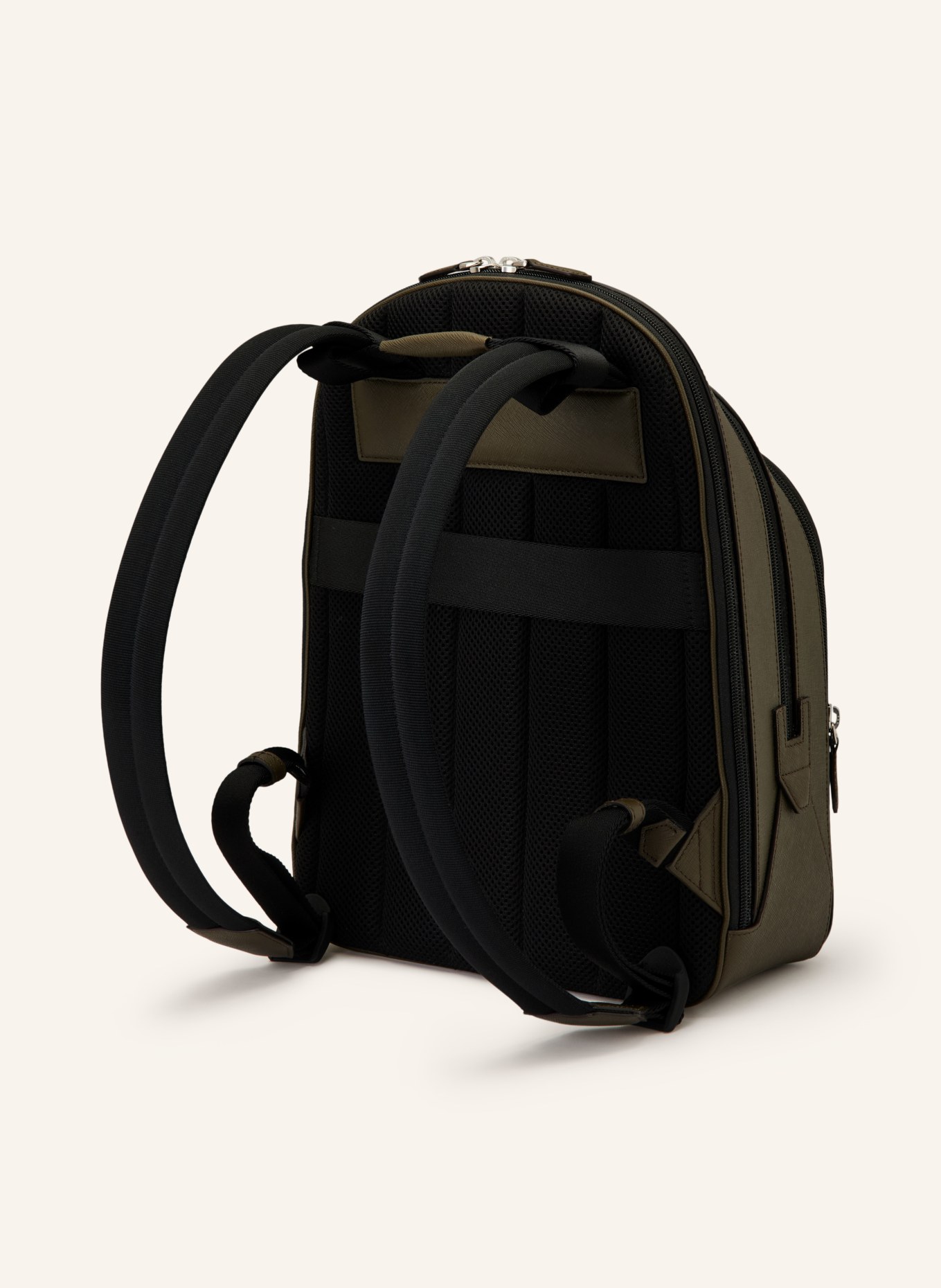 MONTBLANC Saffiano Backpack MEDIUM: OLIVE