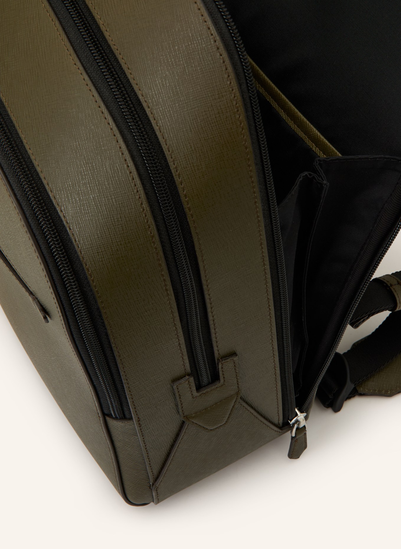 MONTBLANC Saffiano Backpack MEDIUM: OLIVE