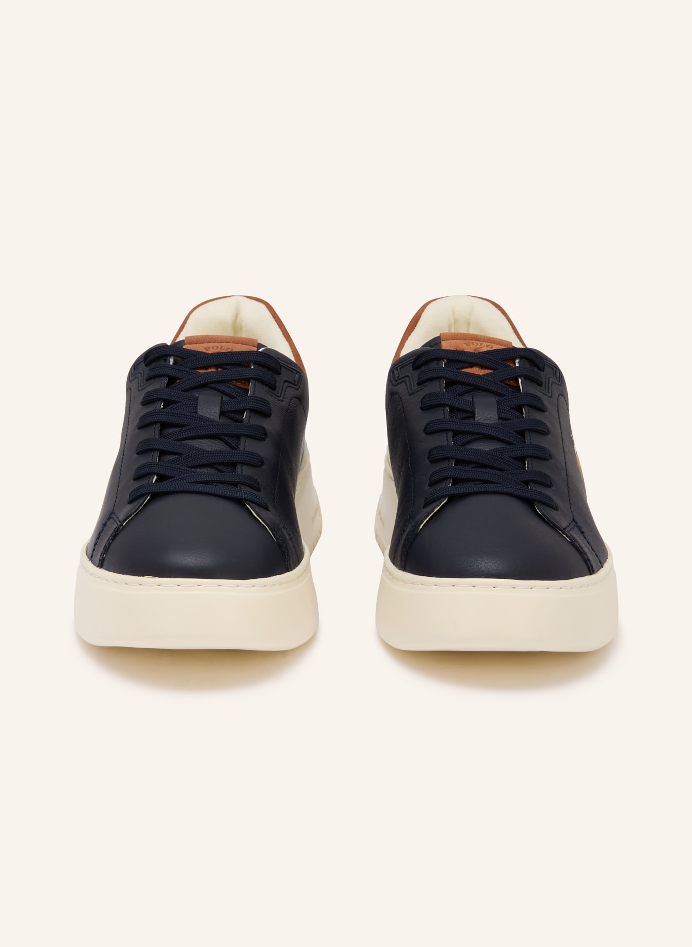 POLO RALPH LAUREN Sneakers: WHITE / SILVER