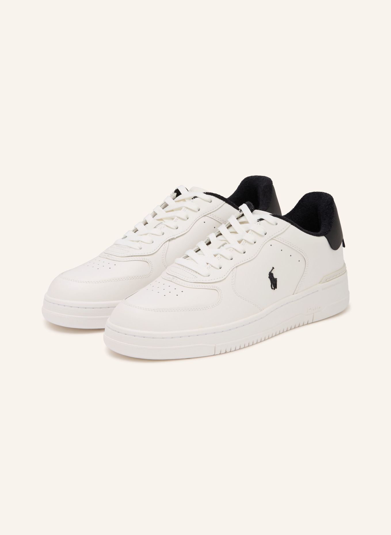 POLO RALPH LAUREN sneaker: WHITE / BLACK