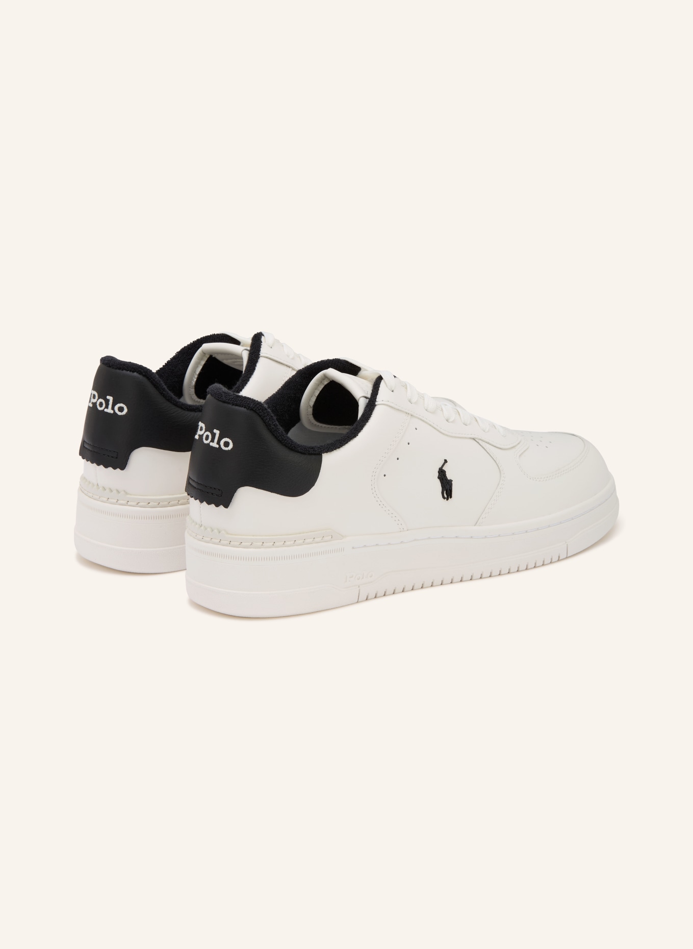 POLO RALPH LAUREN sneaker: WHITE / BLACK