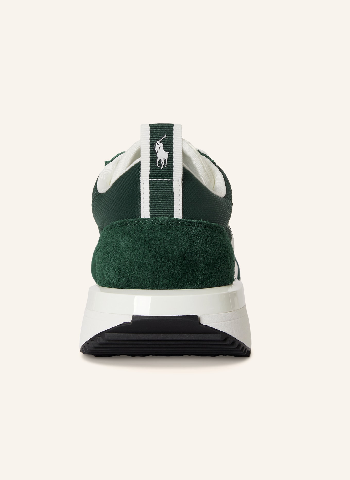 POLO RALPH LAUREN Sneaker: DUNKELGRÜN / WEISS