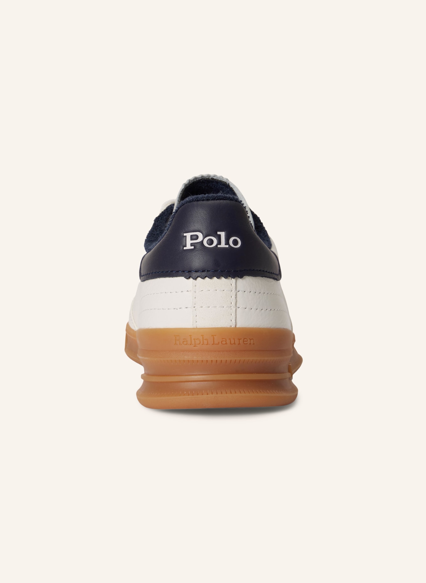 POLO RALPH LAUREN Sneaker: WEISS / DUNKELBLAU