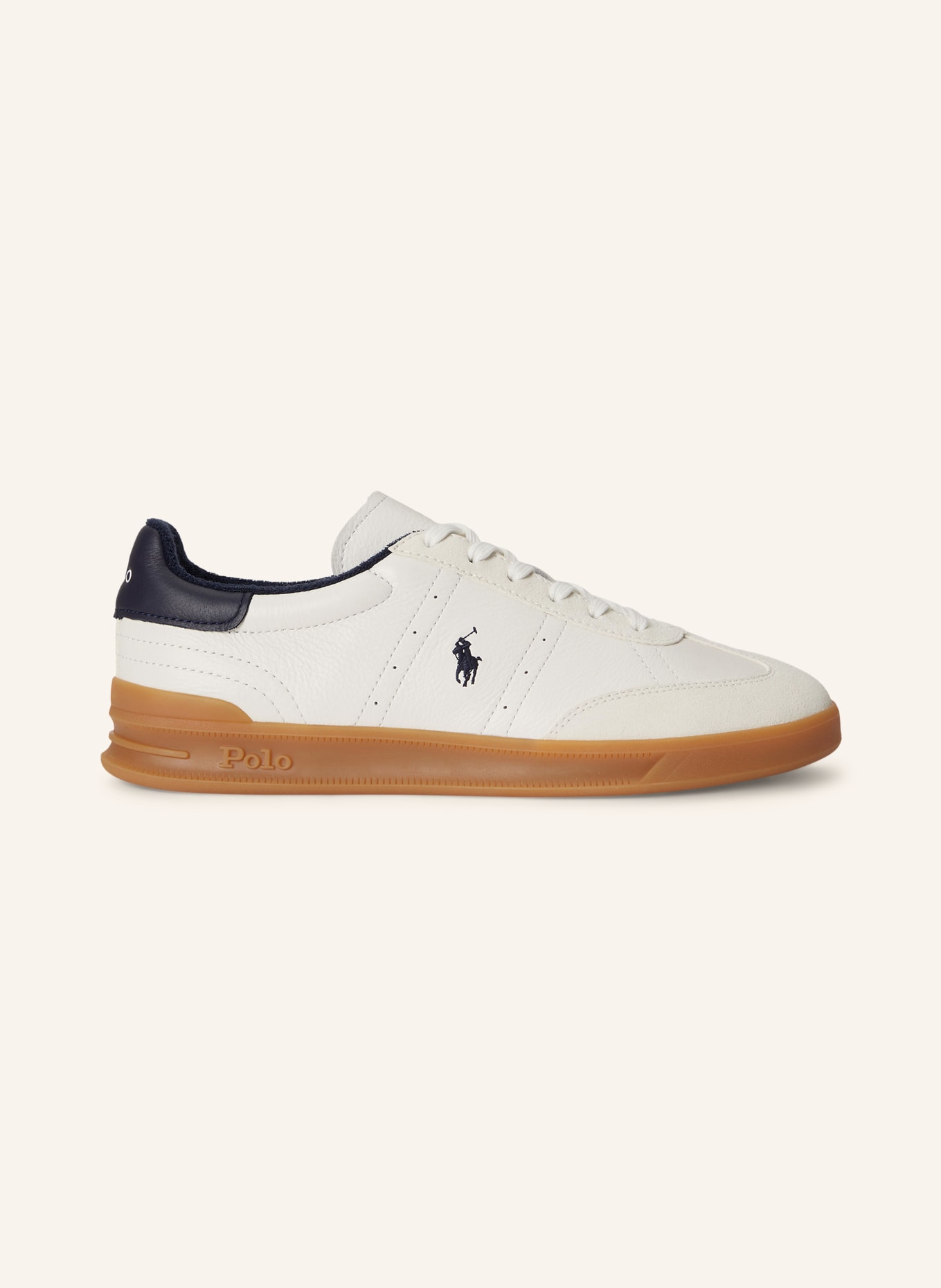 POLO RALPH LAUREN Sneaker: WEISS / DUNKELBLAU