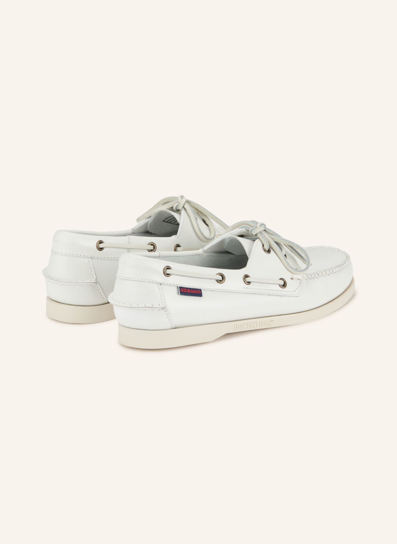 SEBAGO DOCKSIDES PORTLAND boat shoes: WHITE