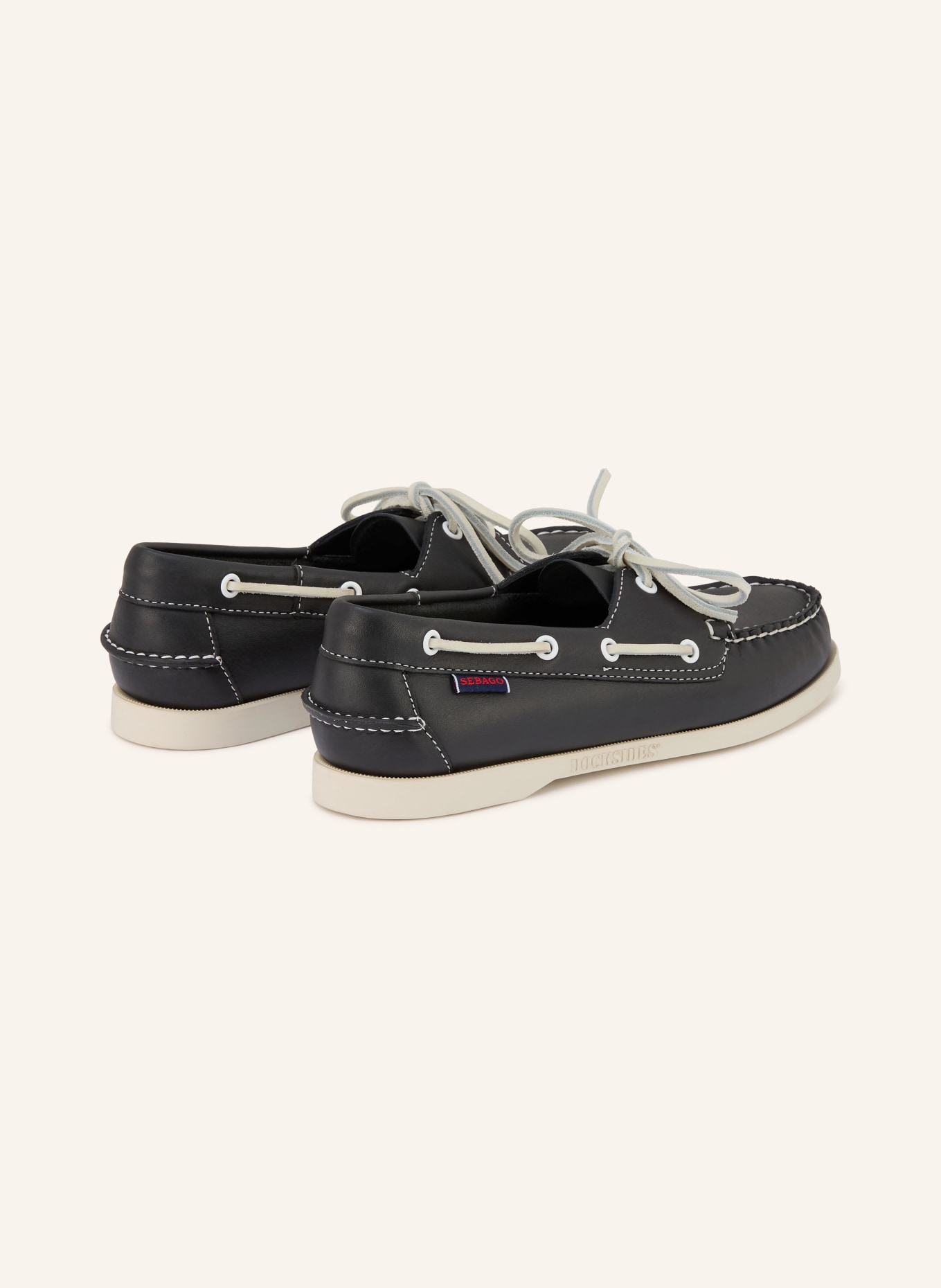 SEBAGO Lodní boty DOCKSIDES PORTLAND: TMAVĚ MODRÁ / SVĚTLE ŠEDÁ