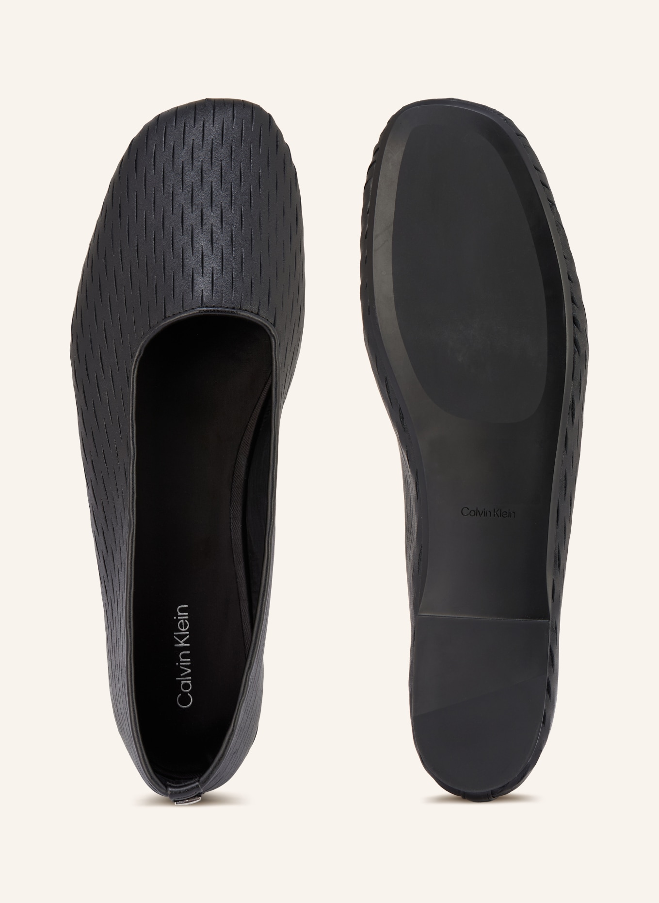 Calvin Klein Ballerinas OBLIQUE: SCHWARZ