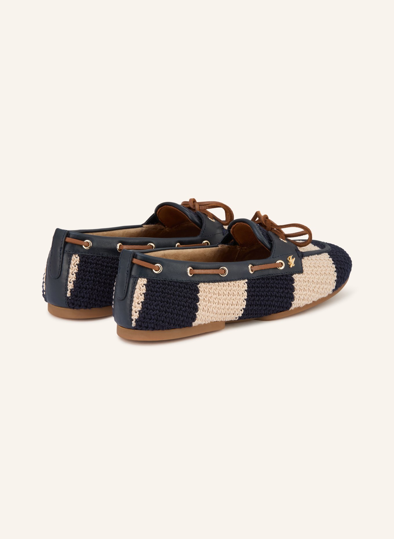 TOMMY HILFIGER Bootsschuhe: DUNKELBLAU / WEISS