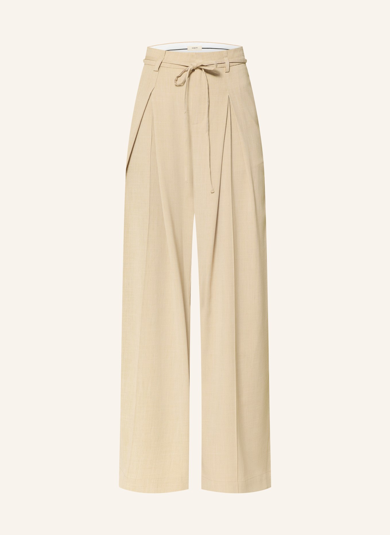 SUNCOO Kalhoty Marlene JEFF: BÉŽOVÁ