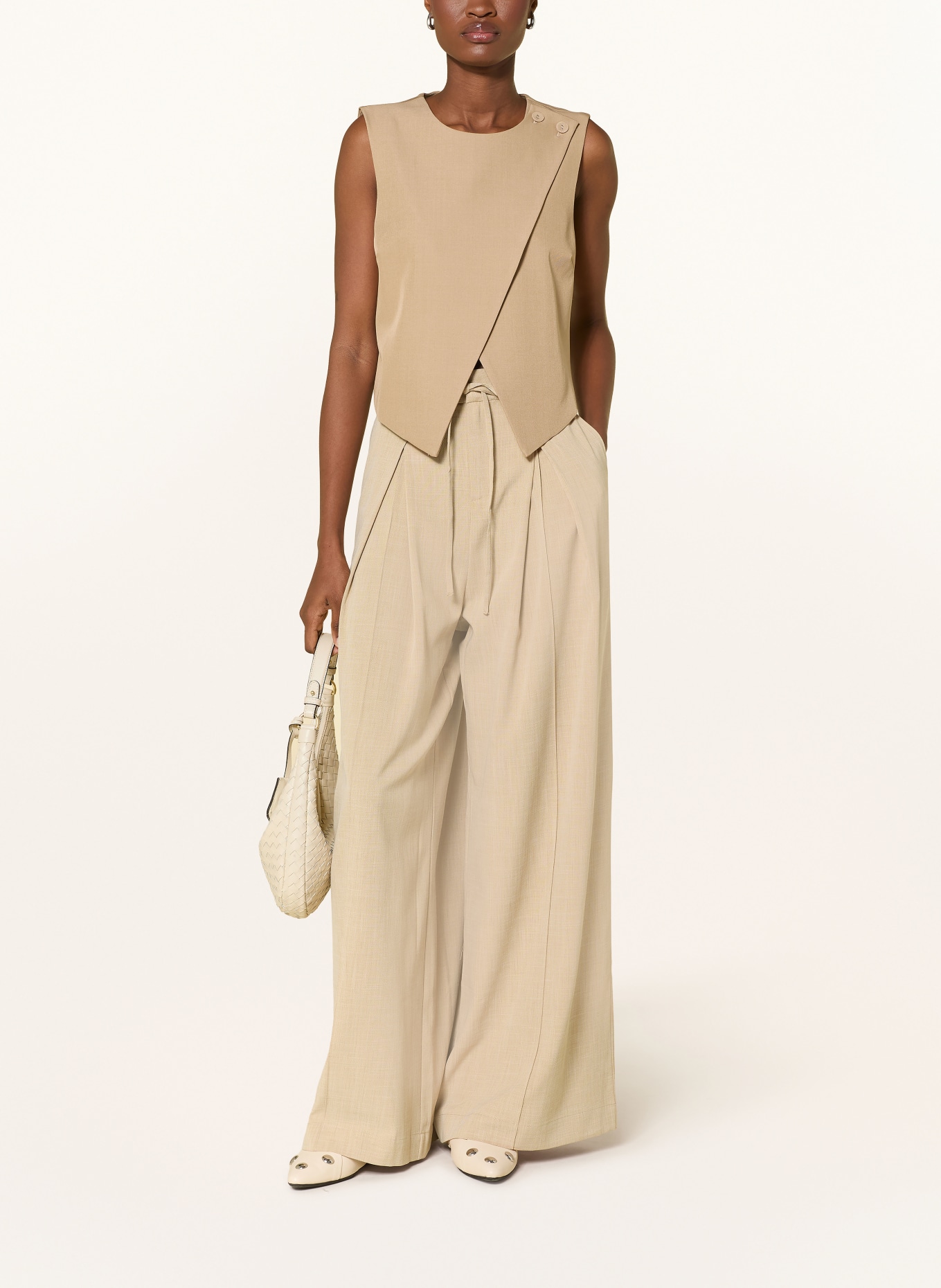 SUNCOO Kalhoty Marlene JEFF: BÉŽOVÁ