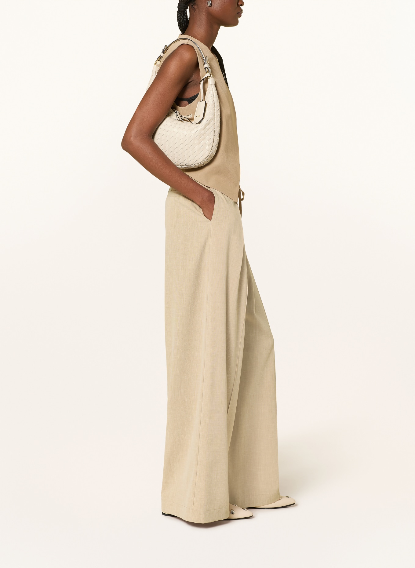 SUNCOO Kalhoty Marlene JEFF: BÉŽOVÁ