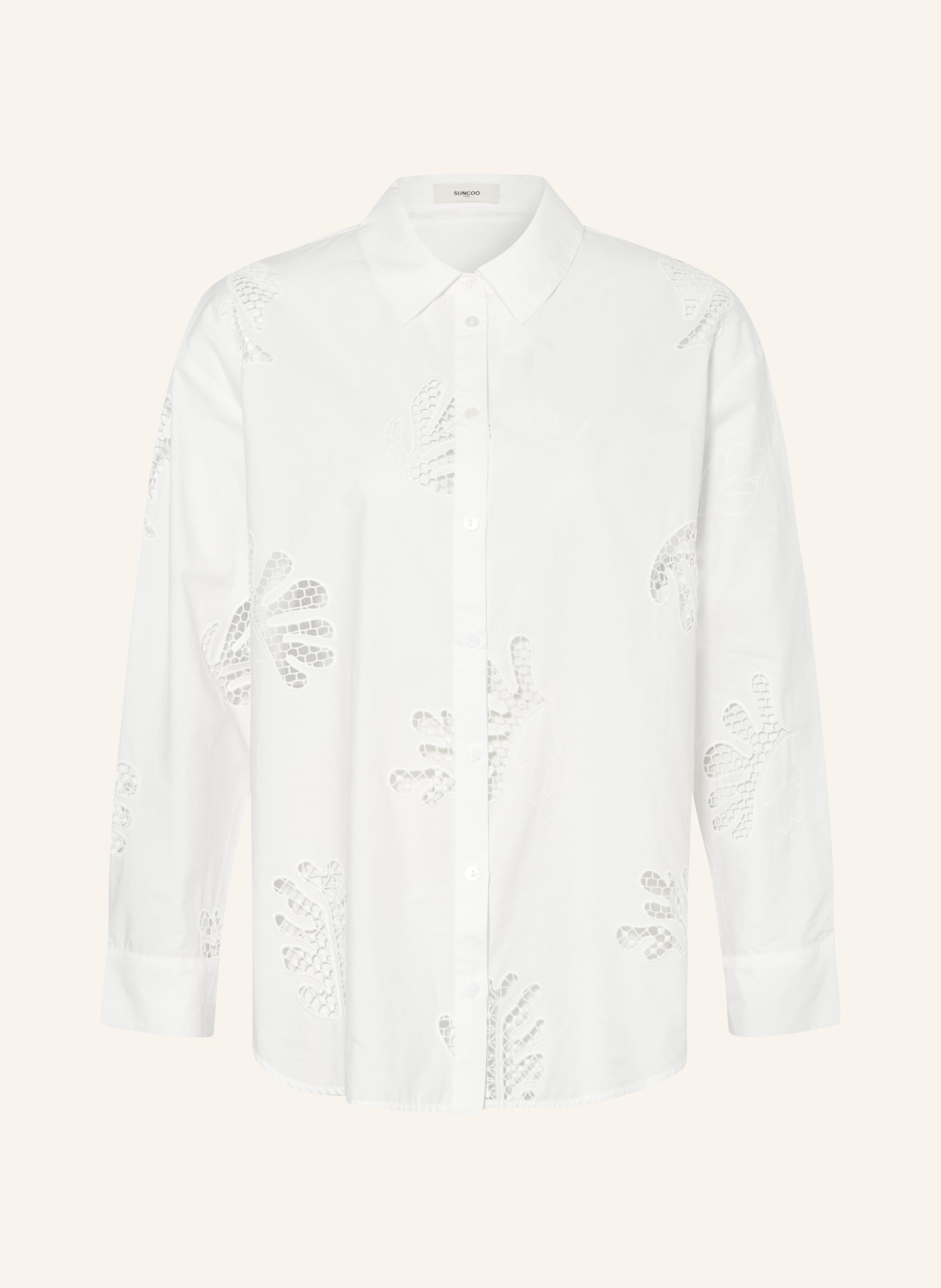 SUNCOO Hemdbluse LOULA: WEISS