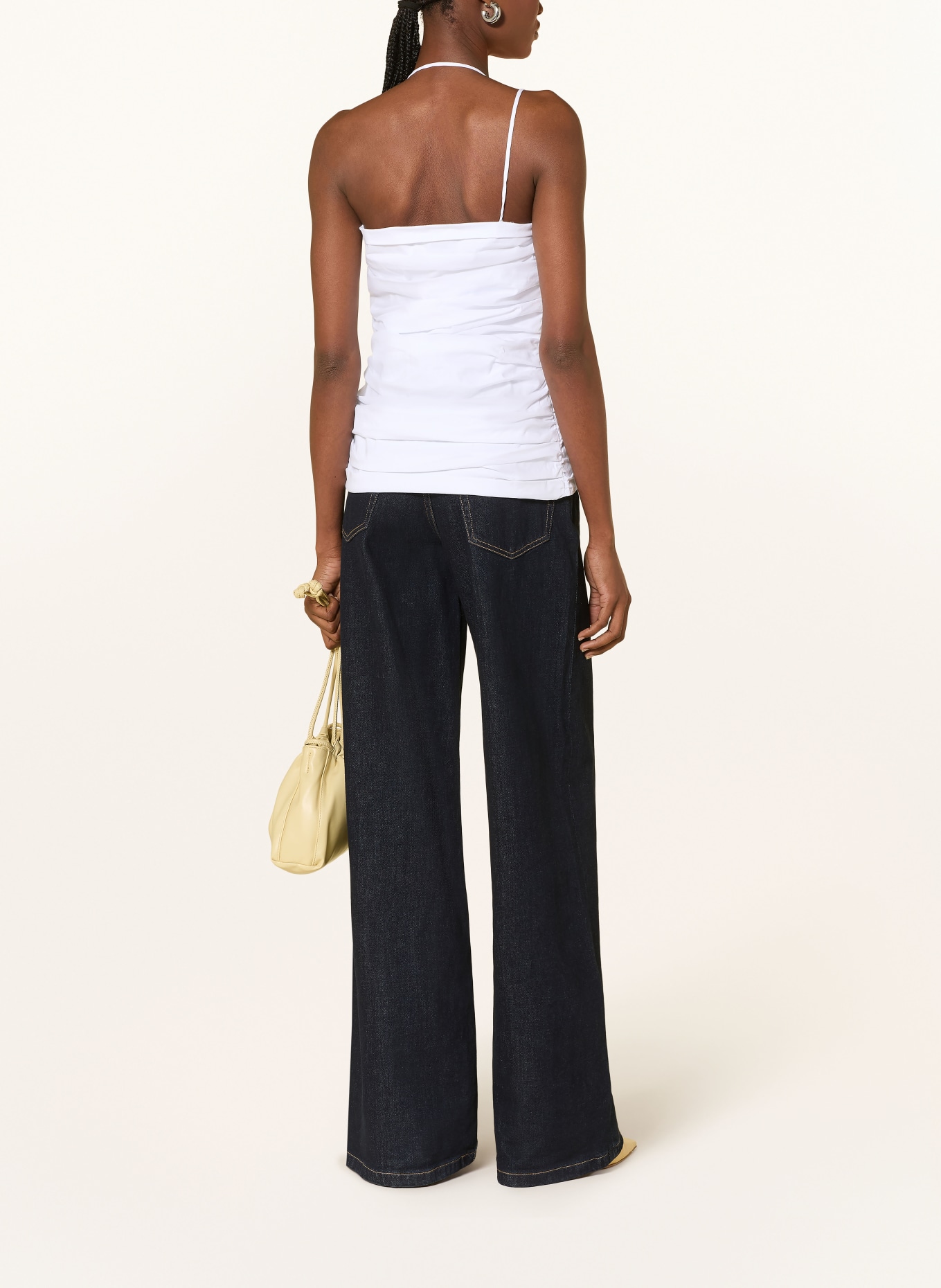 ESTHÉ One-shoulder top: WHITE