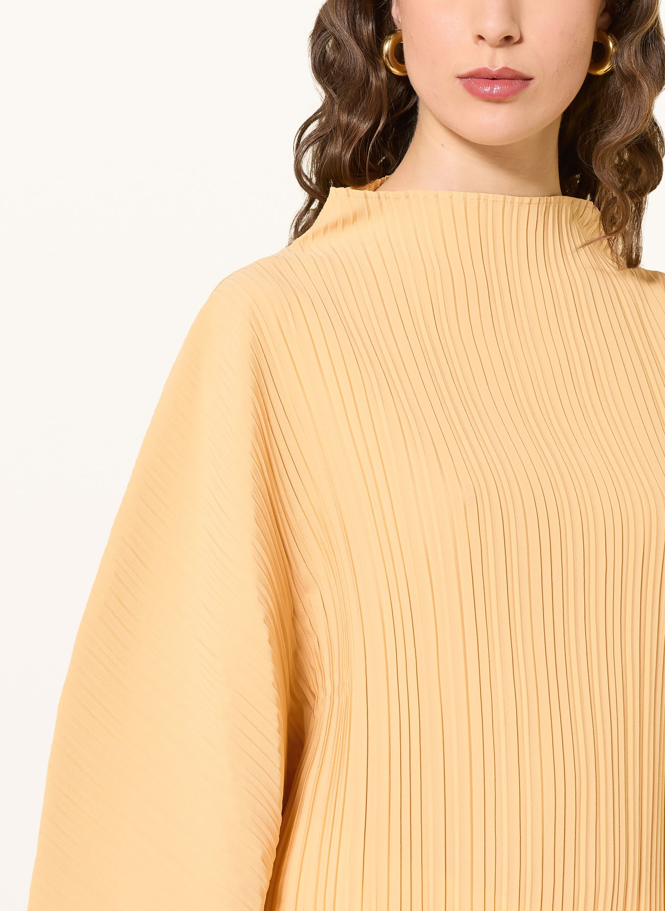 ESTHÉ Blusenshirt mit Plissees: GELB