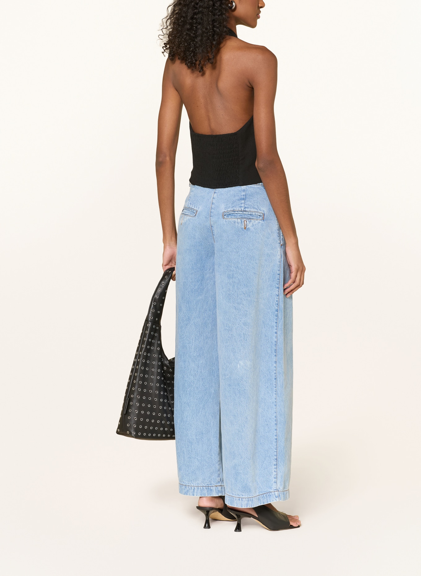 ESTHÉ Džíny s širokými nohavicemi: BLUE DENIM