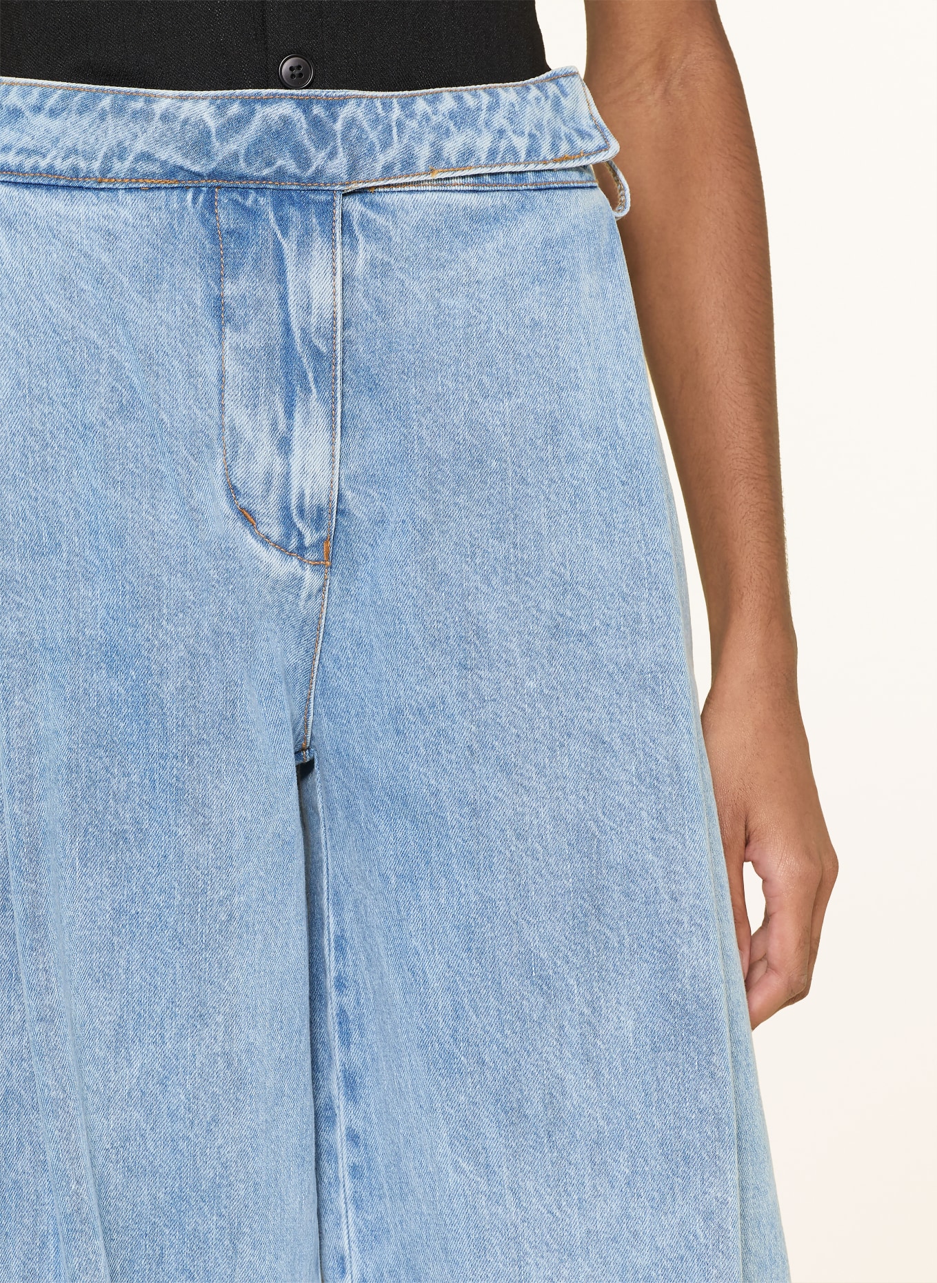 ESTHÉ Džíny s širokými nohavicemi: BLUE DENIM