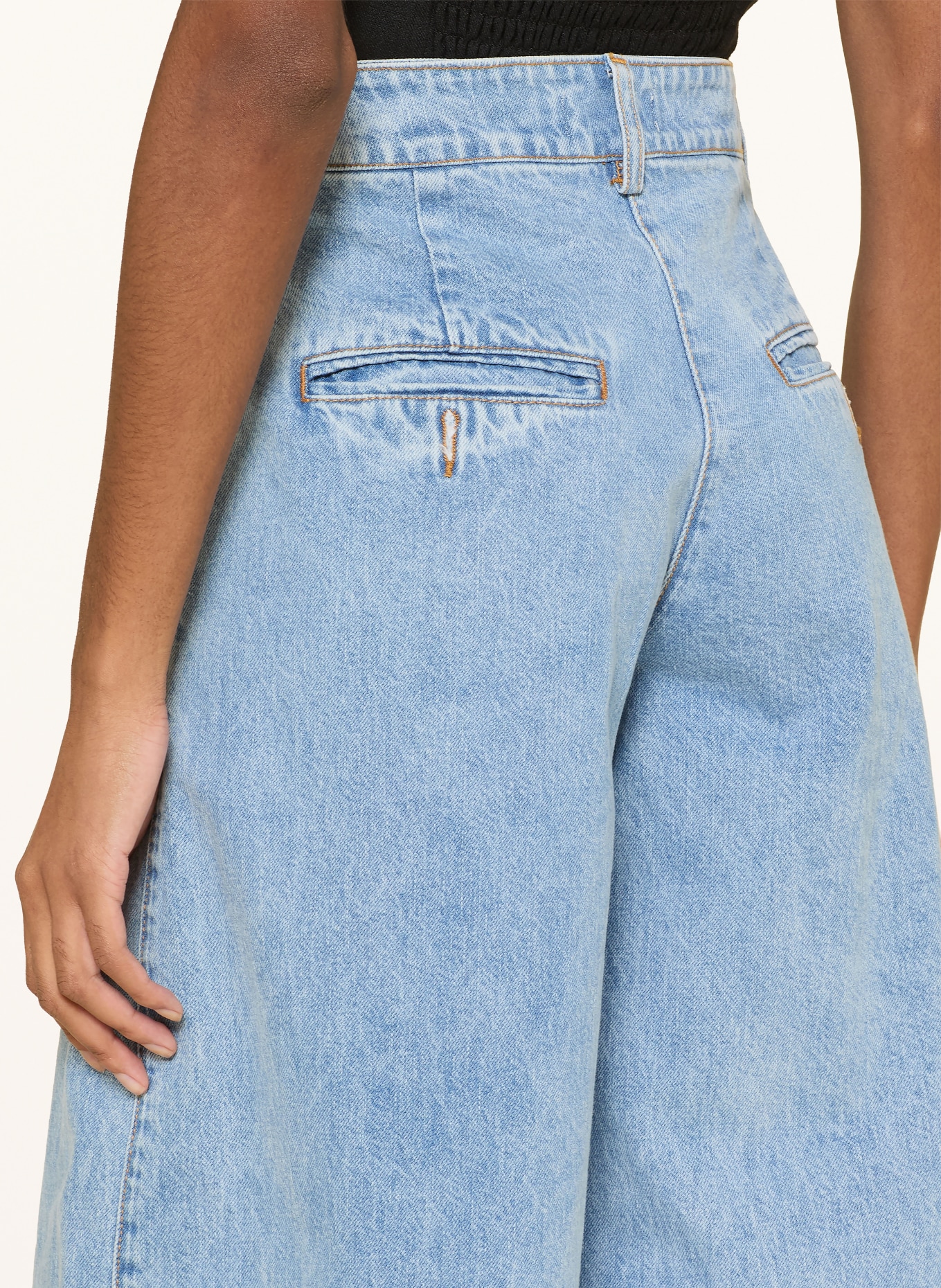 ESTHÉ Džíny s širokými nohavicemi: BLUE DENIM