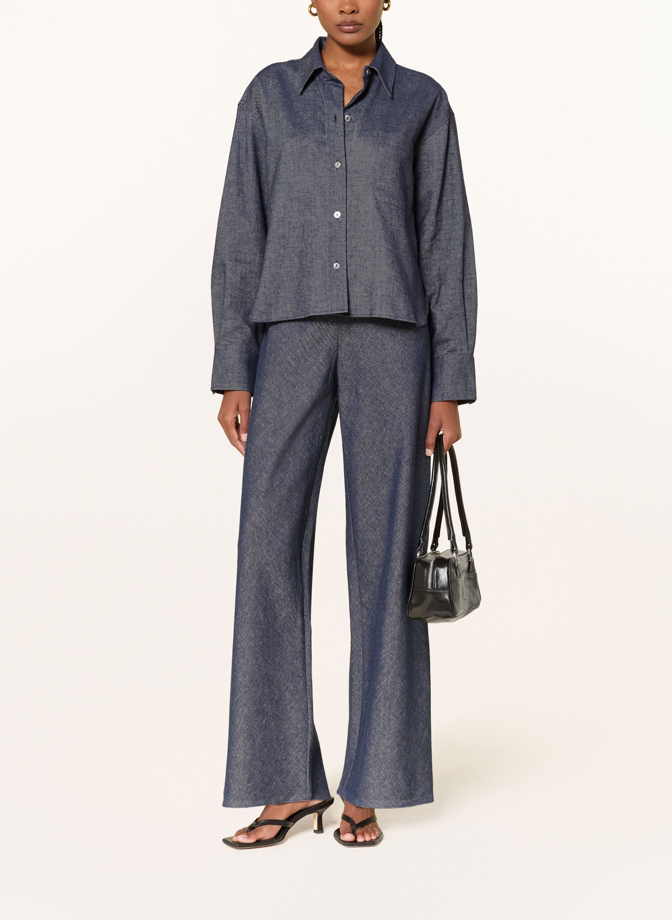 VINCE Dżinsy z szerokimi nogawkami COLETTE: 402IND INDIGO