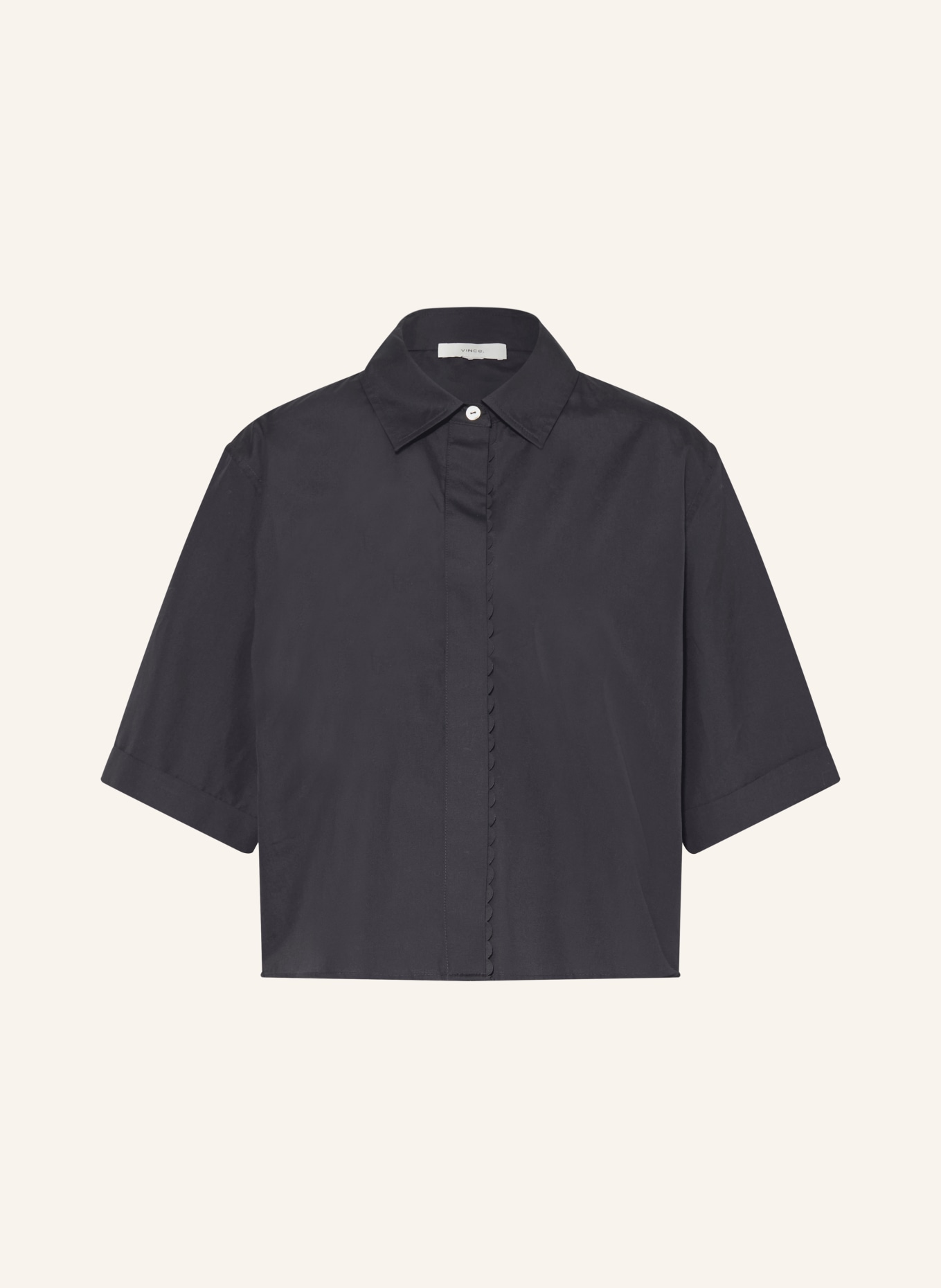 VINCE Hemdbluse: DUNKELBLAU