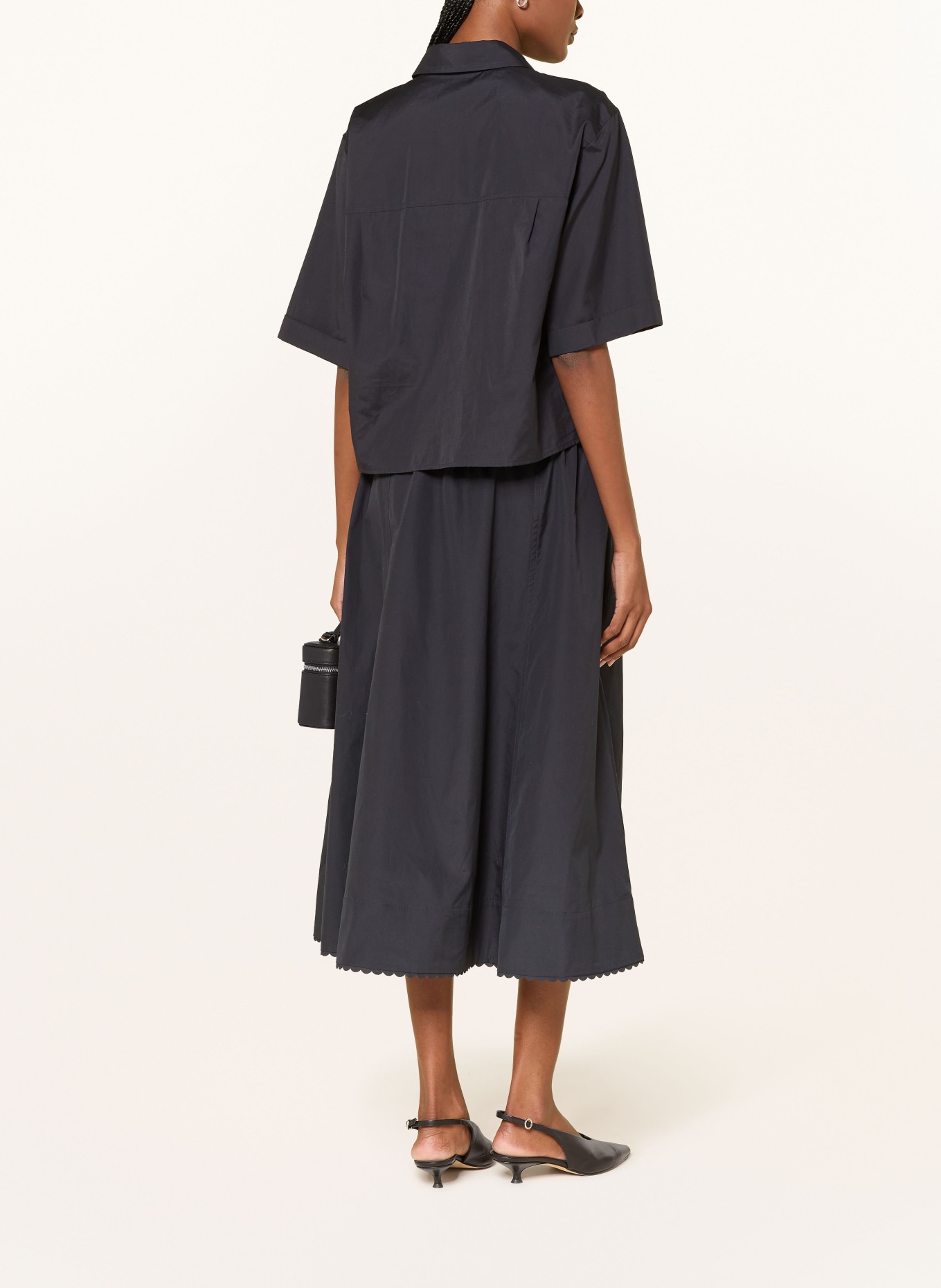 VINCE Hemdbluse: DUNKELBLAU