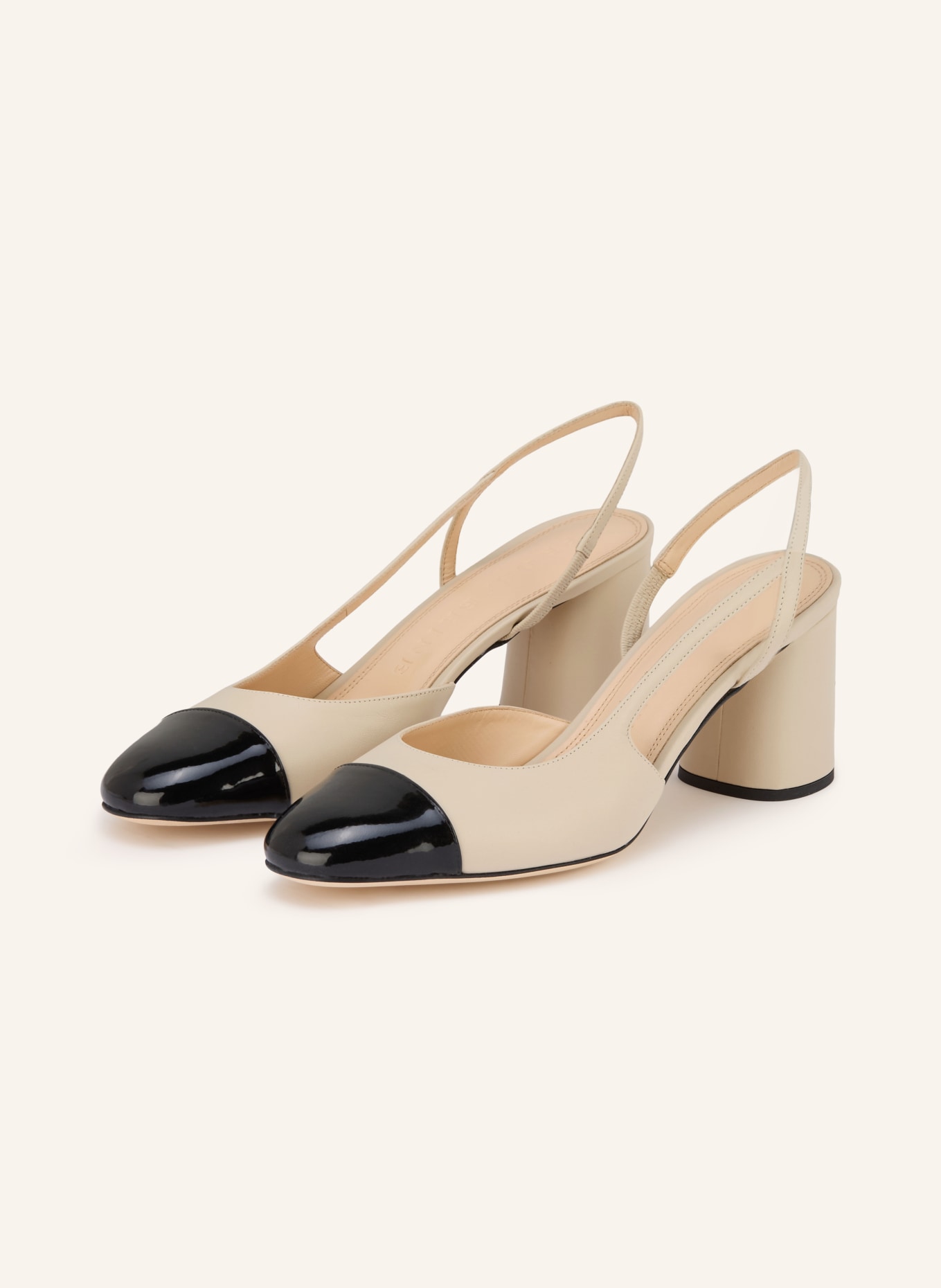 PROSPERINE Slingpumps: SCHWARZ / BEIGE