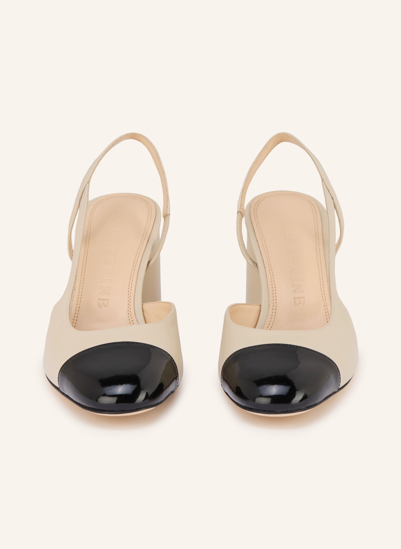 PROSPERINE Slingpumps: SCHWARZ / BEIGE