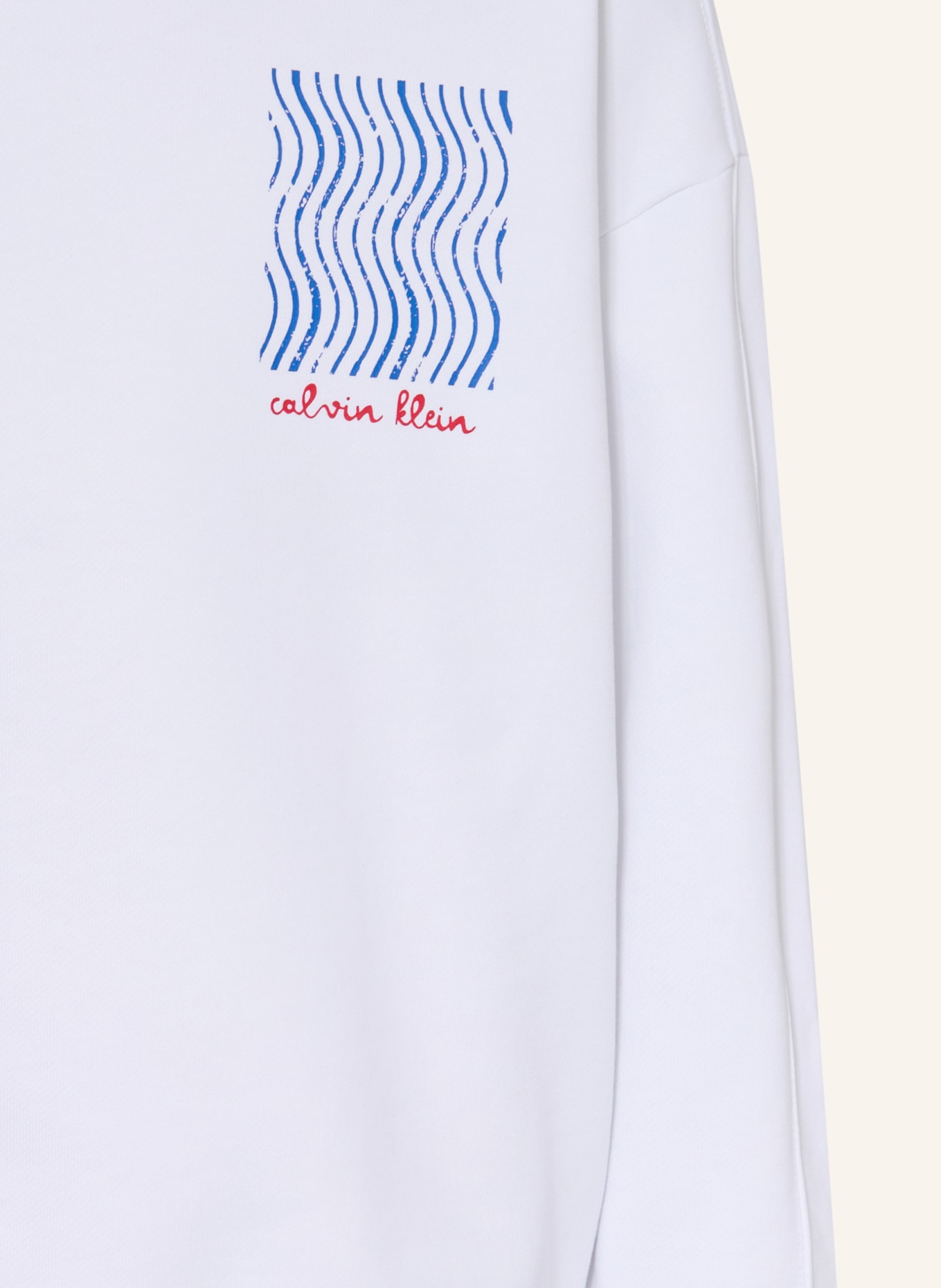 Calvin Klein Sweat-shirt: BLANC