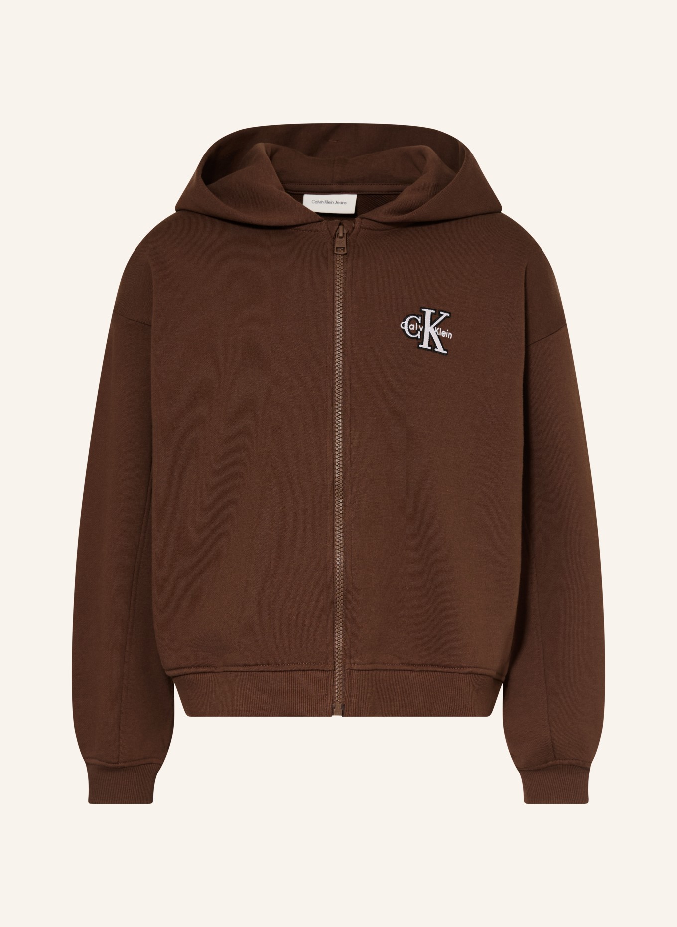 Calvin Klein Mikina: HNĚDÁ