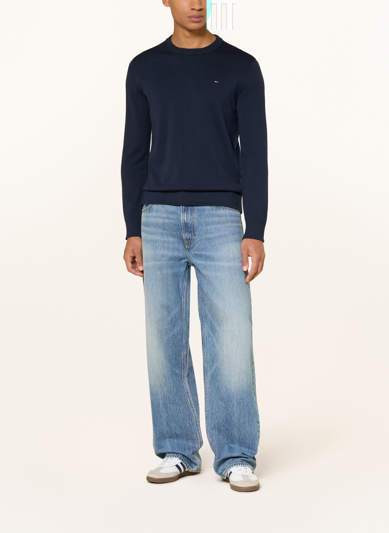 TOMMY JEANS pull: BLEU FONCÉ