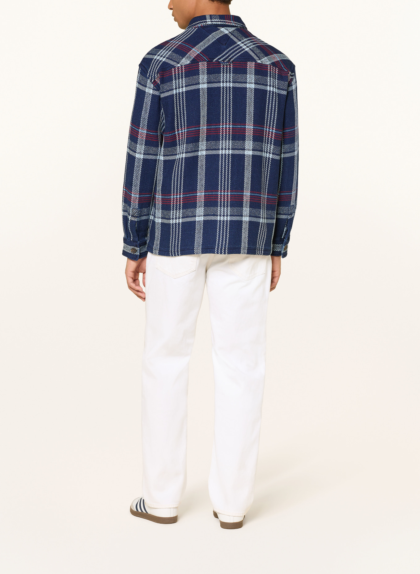 TOMMY JEANS Overjacket: DUNKELBLAU / ROT / WEISS