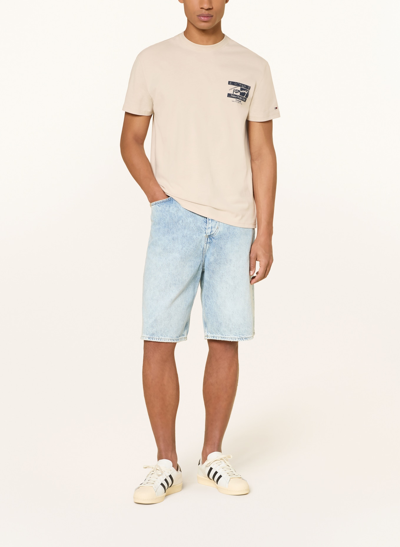 TOMMY JEANS T-Shirt: BEIGE