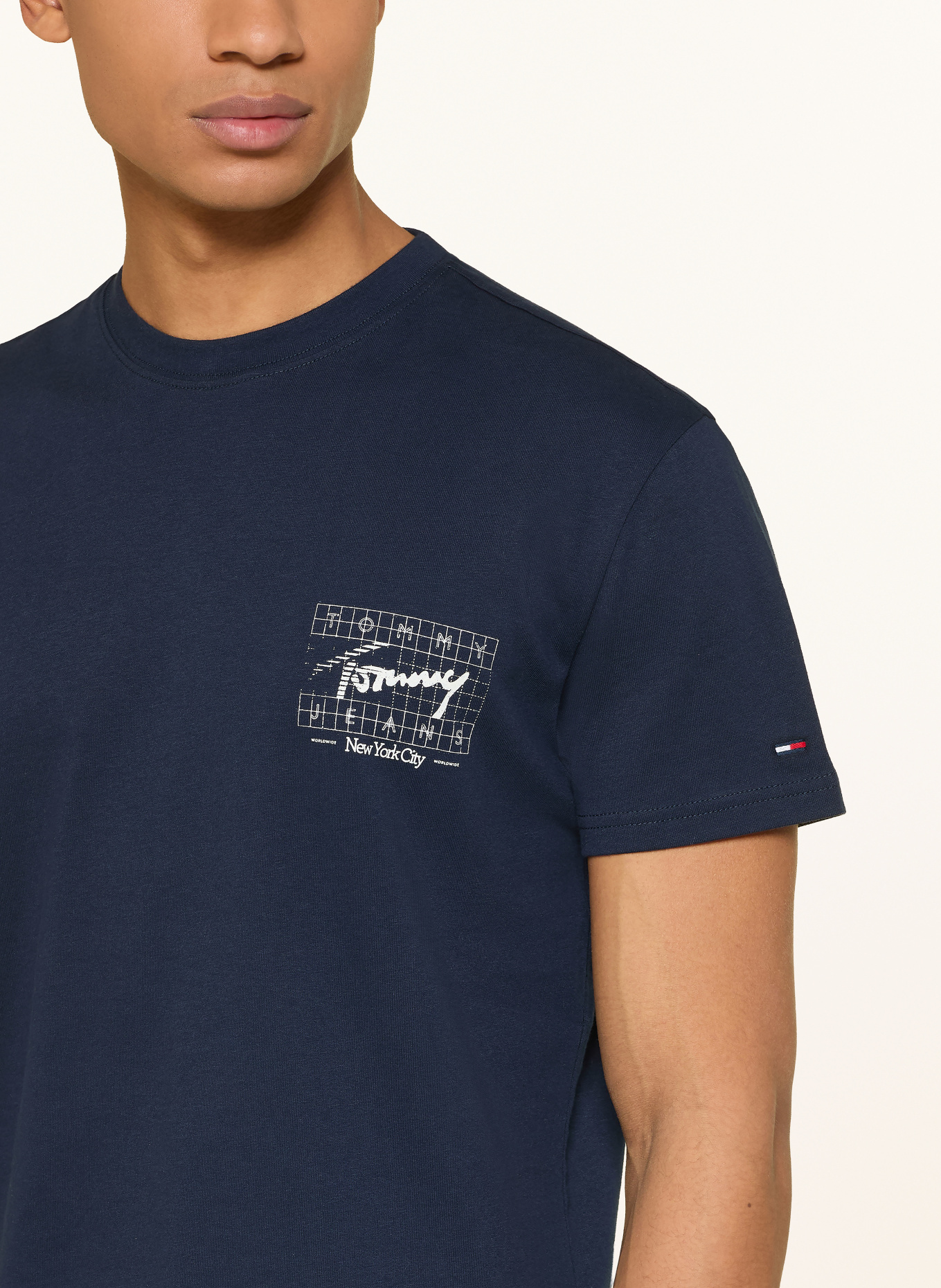 TOMMY JEANS T-Shirt: DUNKELBLAU