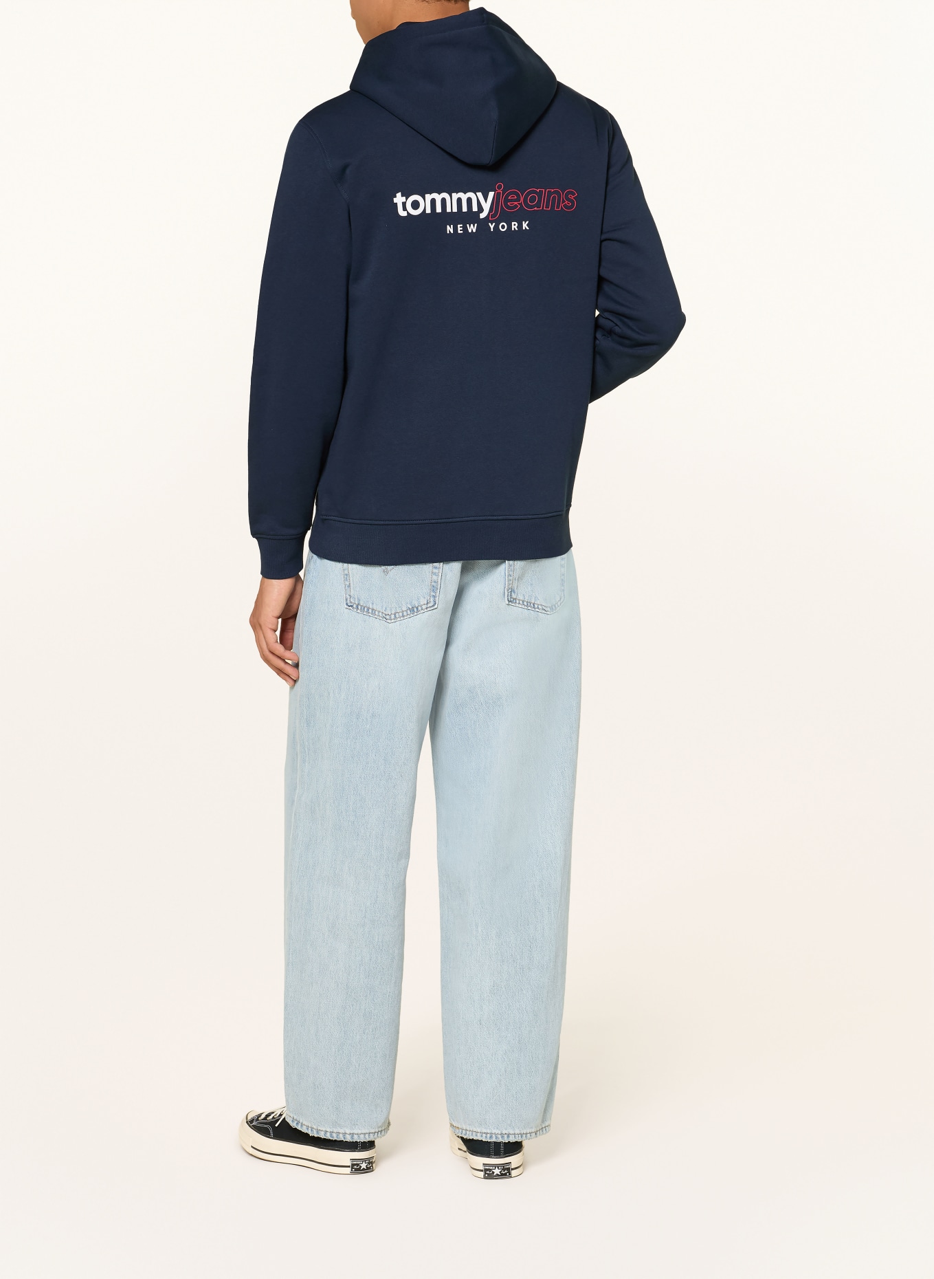 TOMMY JEANS Sweatjacke: DUNKELBLAU