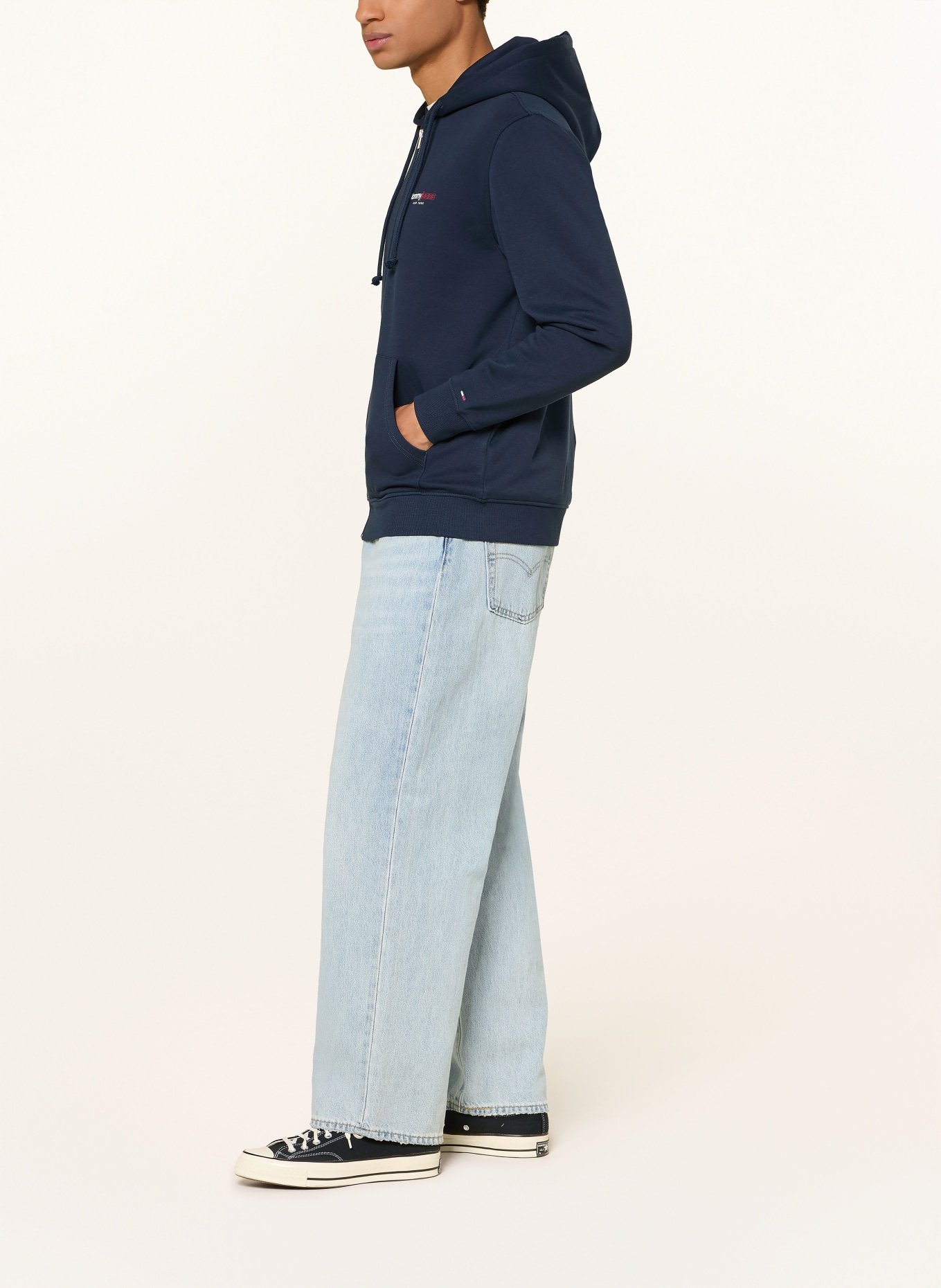 TOMMY JEANS Sweatjacke: DUNKELBLAU