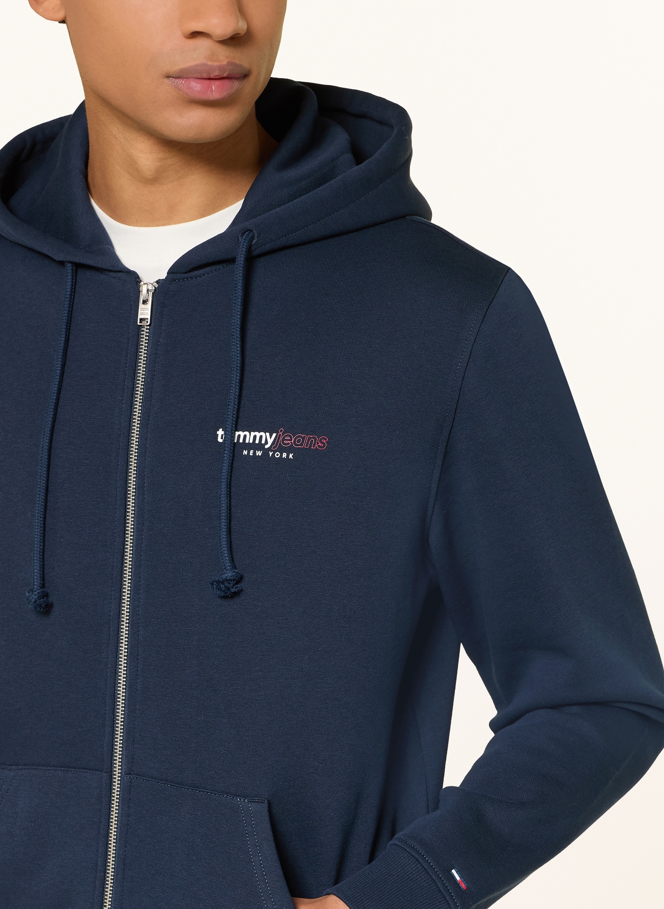 TOMMY JEANS Sweatjacke: DUNKELBLAU