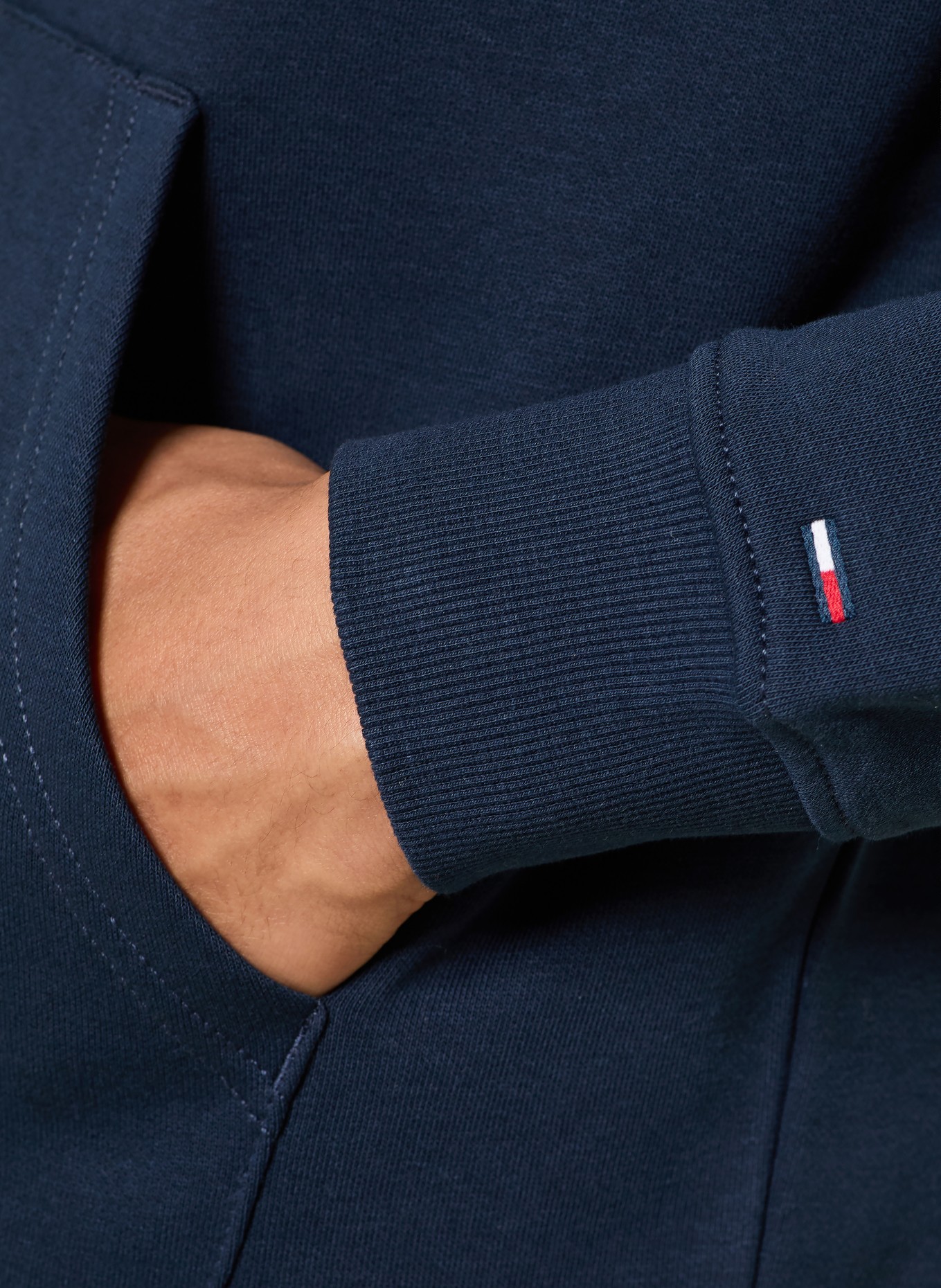 TOMMY JEANS Sweatjacke: DUNKELBLAU