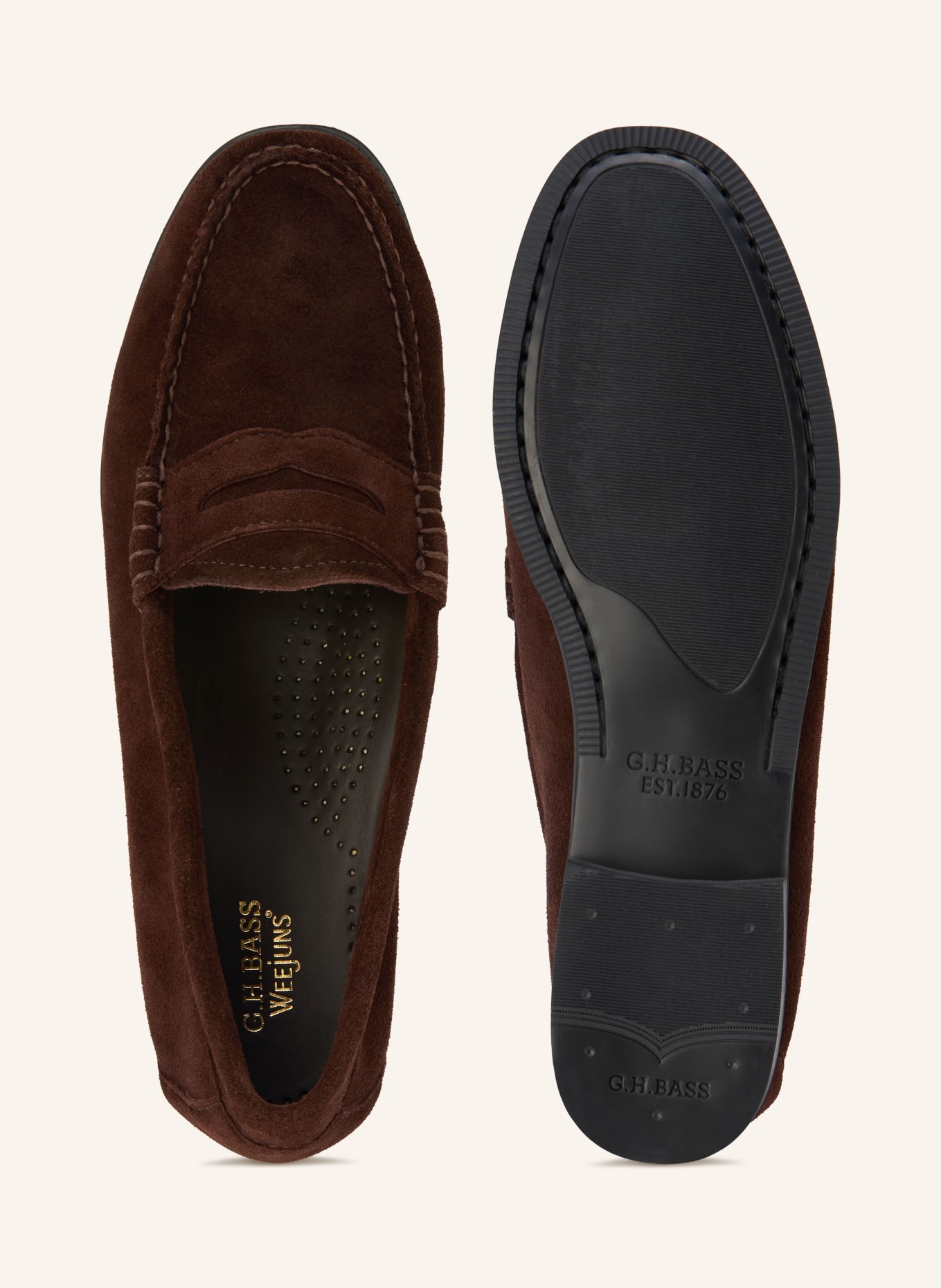 G.H.Bass Mocassins EASY WEEJUN: MARRON FONCÉ